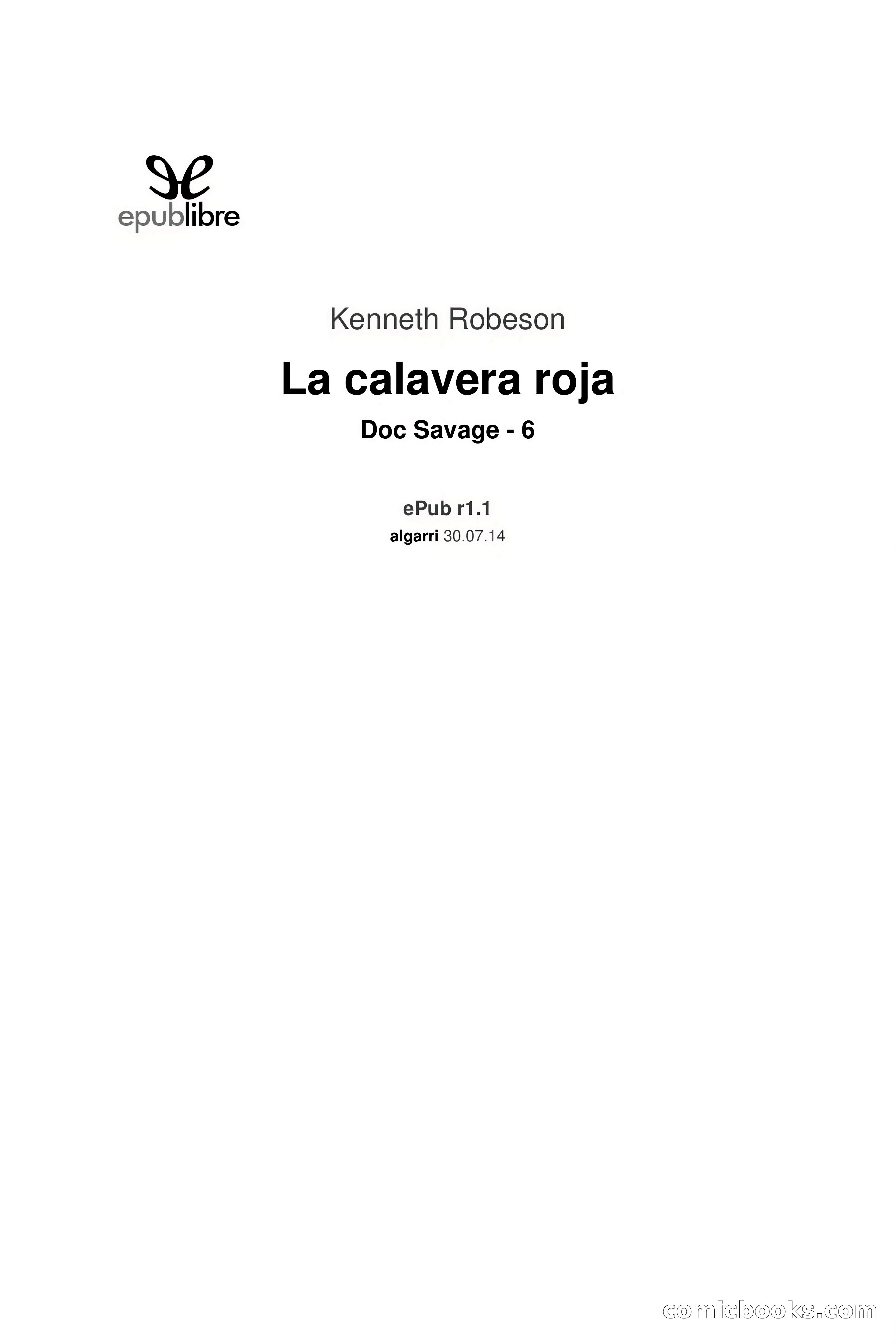 Doc Savage: La calavera roja — page 3 of 191