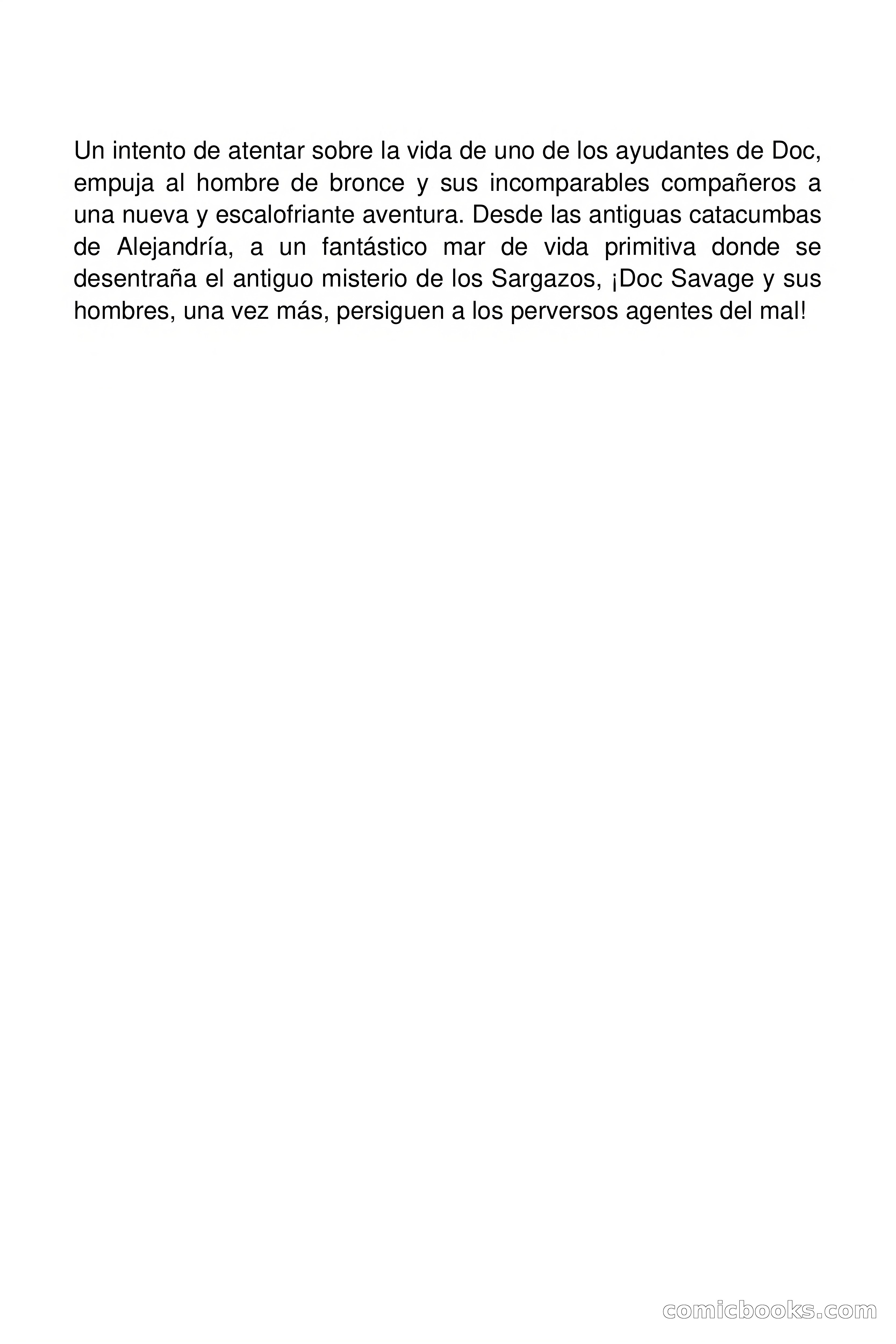 Doc Savage: El ogro del mar de los Sargazos — page 2 of 206