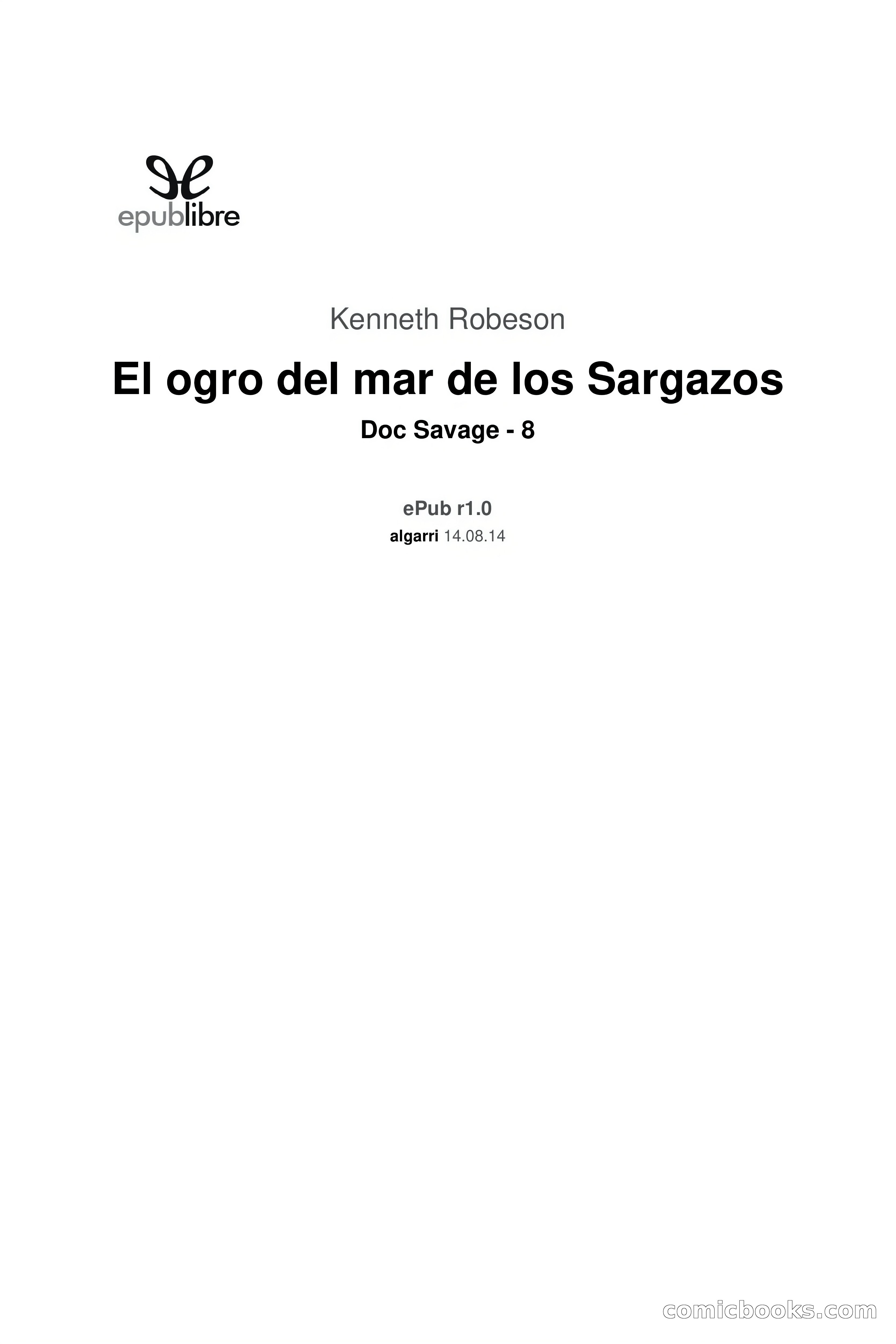 Doc Savage: El ogro del mar de los Sargazos — page 3 of 206