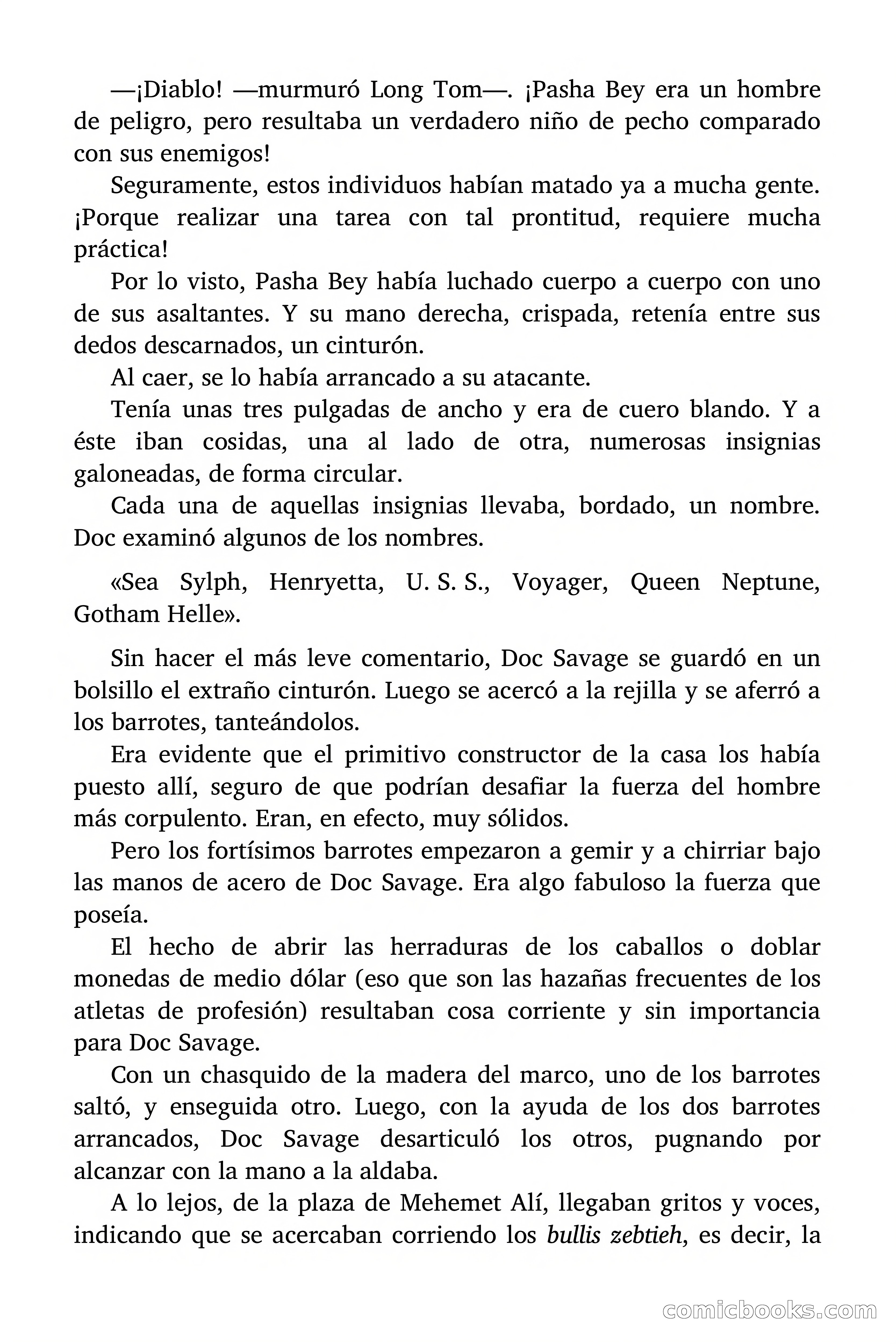 Doc Savage: El ogro del mar de los Sargazos — page 35 of 206