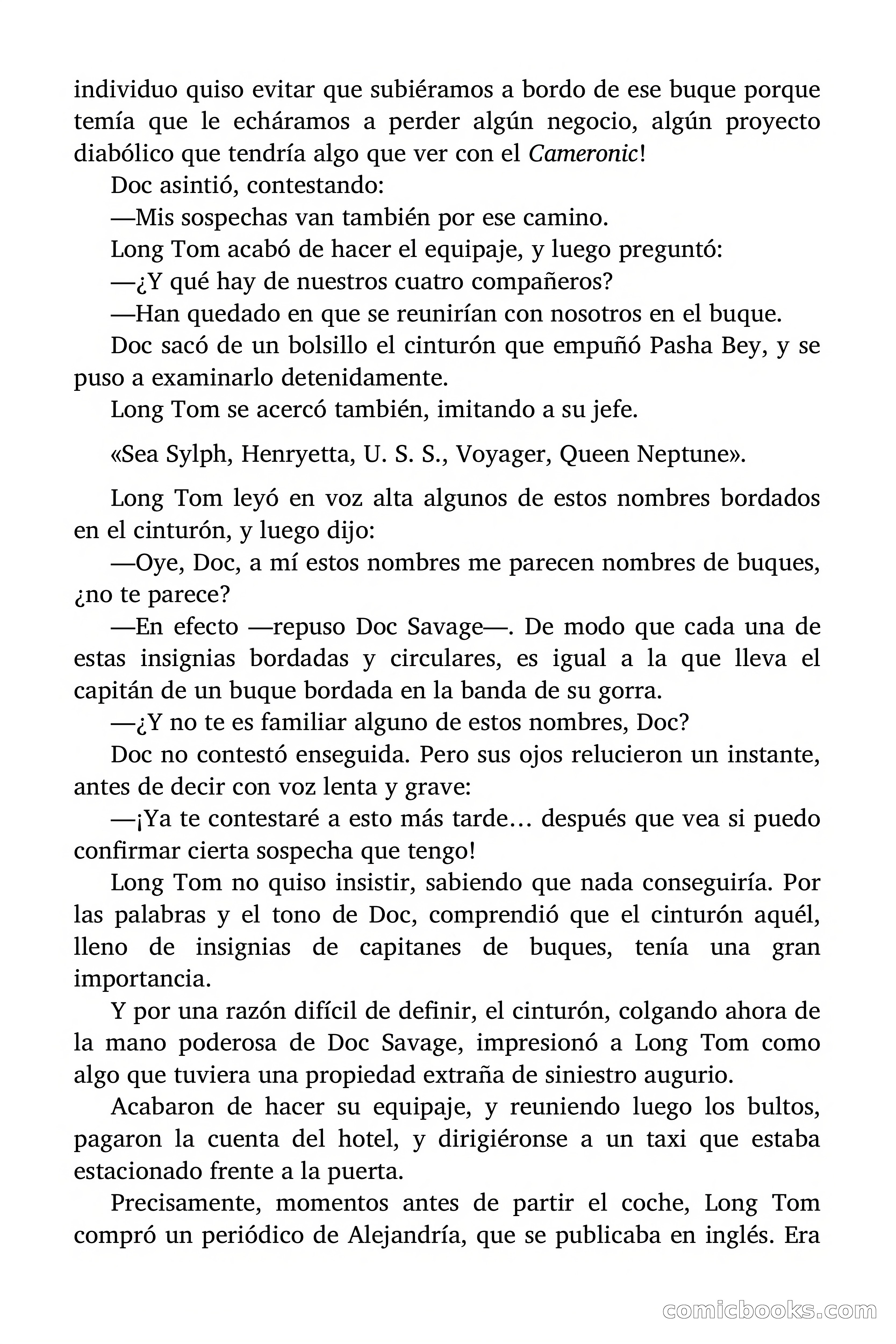 Doc Savage: El ogro del mar de los Sargazos — page 38 of 206