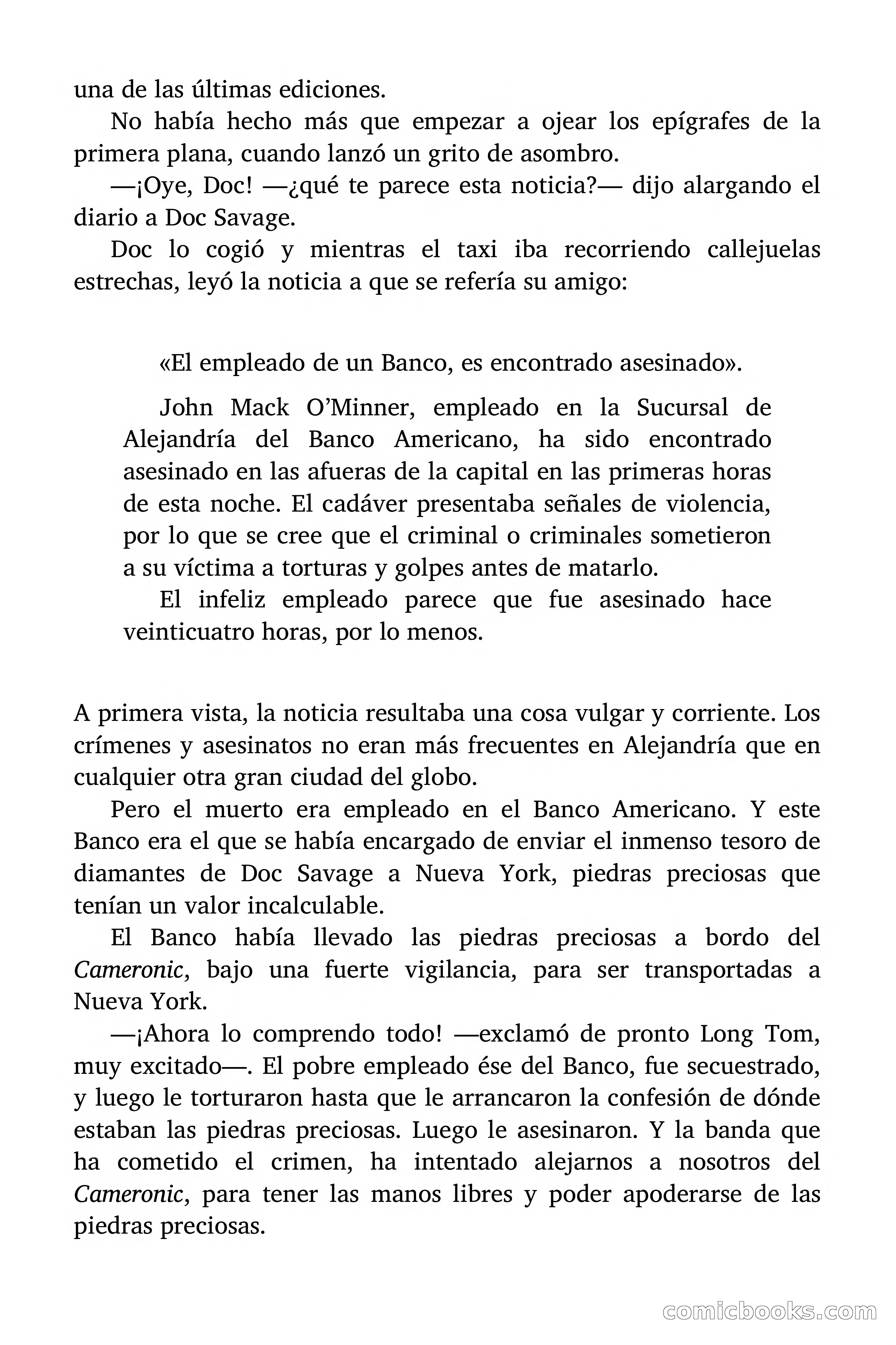 Doc Savage: El ogro del mar de los Sargazos — page 39 of 206