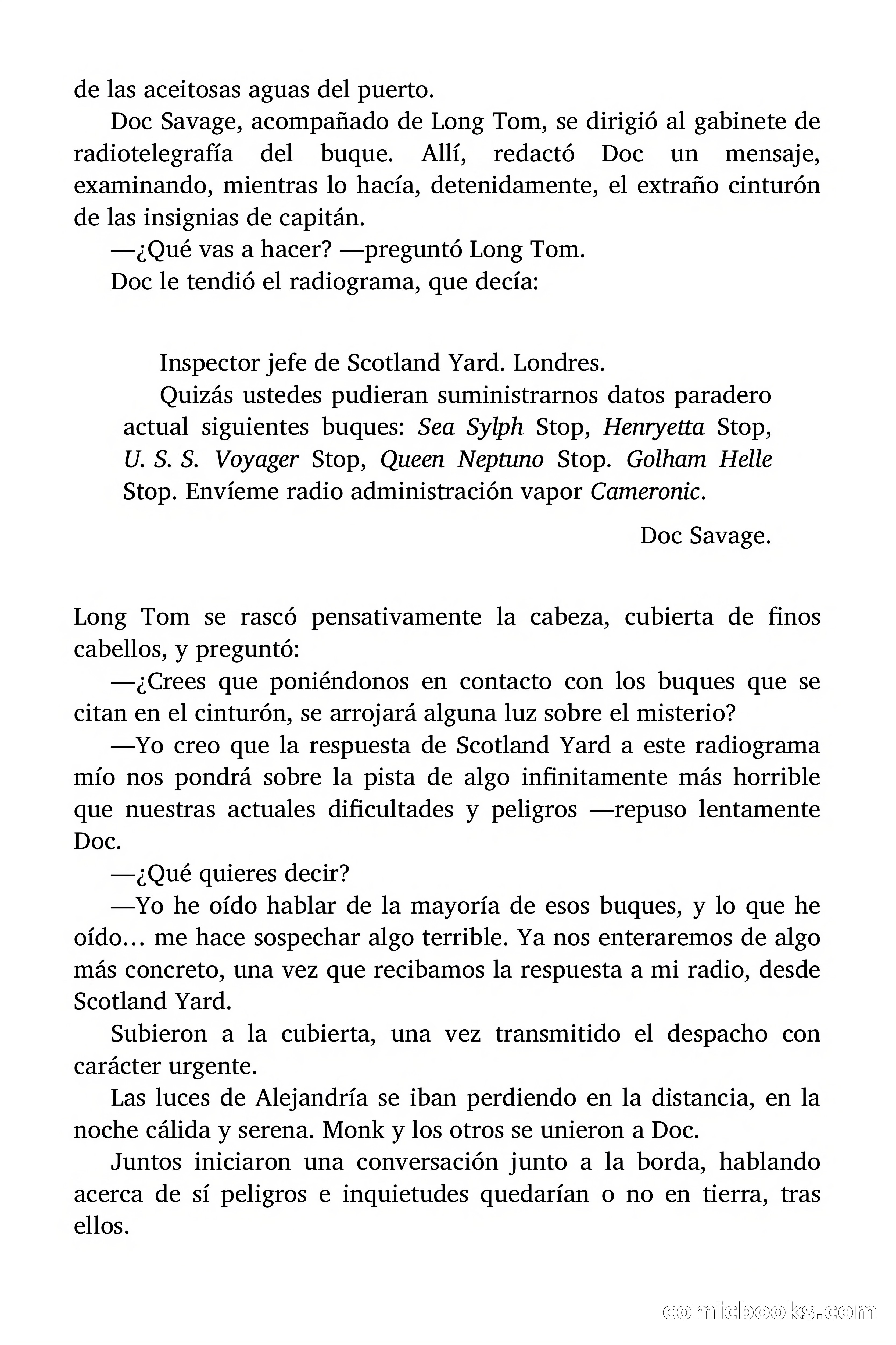 Doc Savage: El ogro del mar de los Sargazos — page 46 of 206