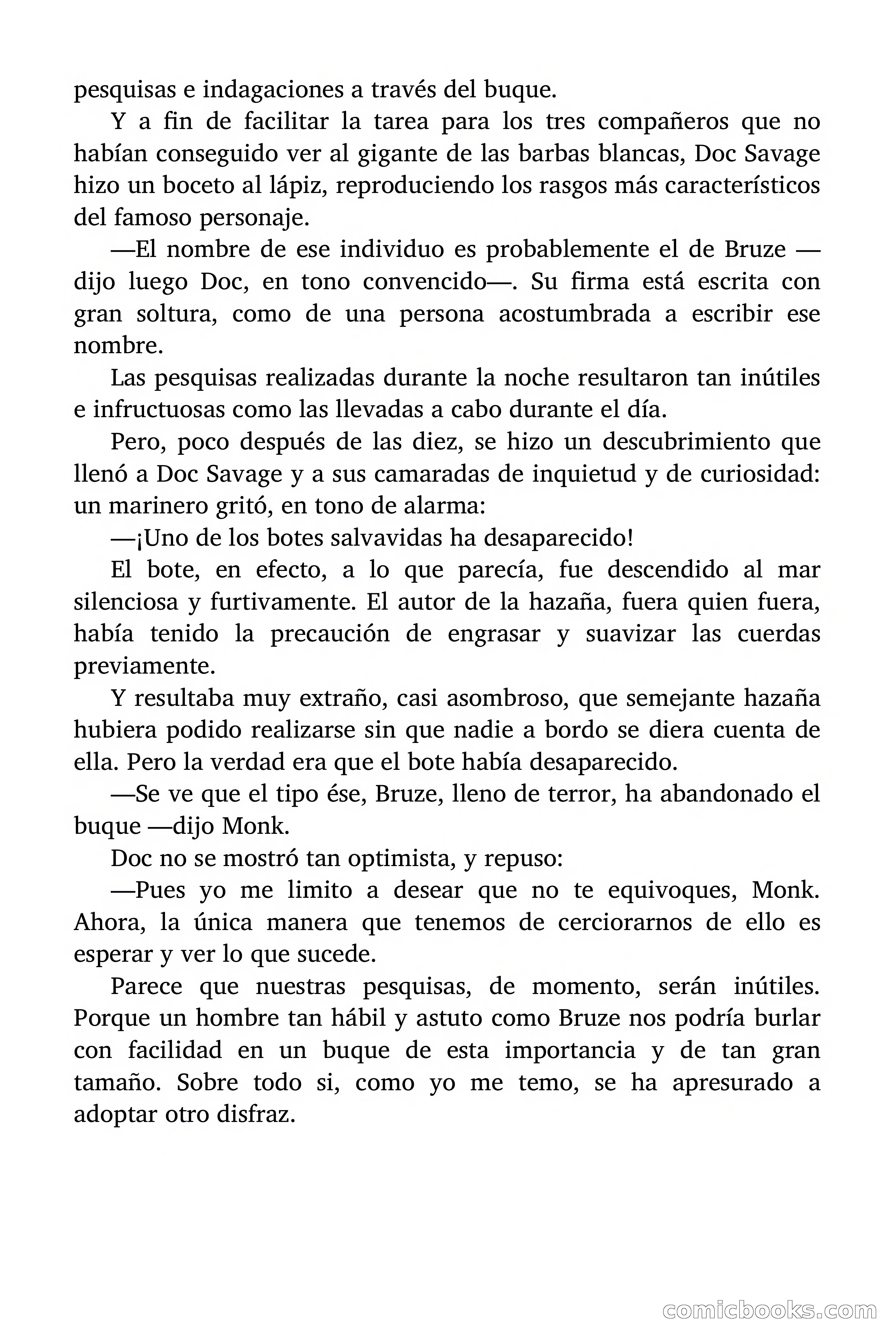 Doc Savage: El ogro del mar de los Sargazos — page 58 of 206
