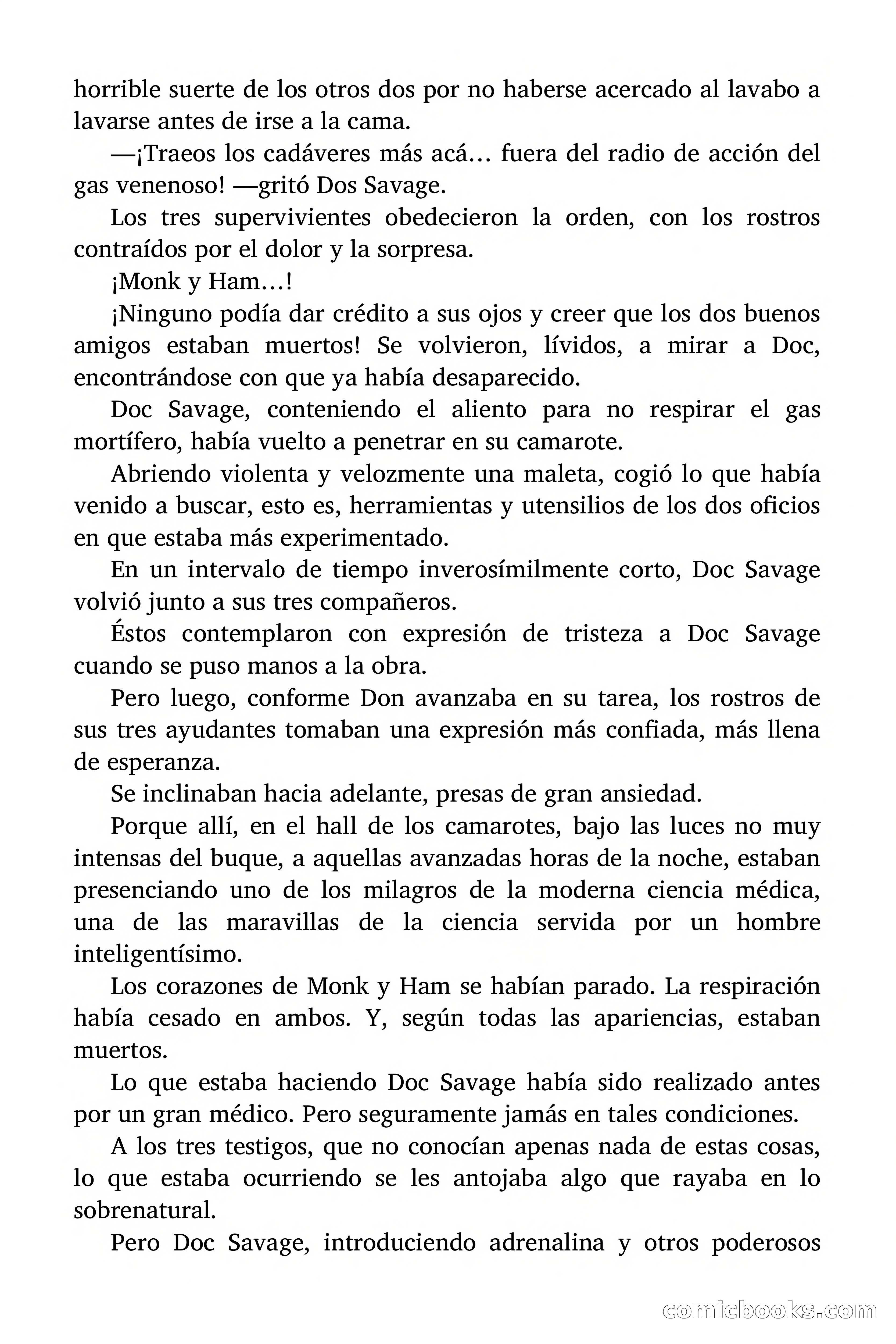 Doc Savage: El ogro del mar de los Sargazos — page 64 of 206