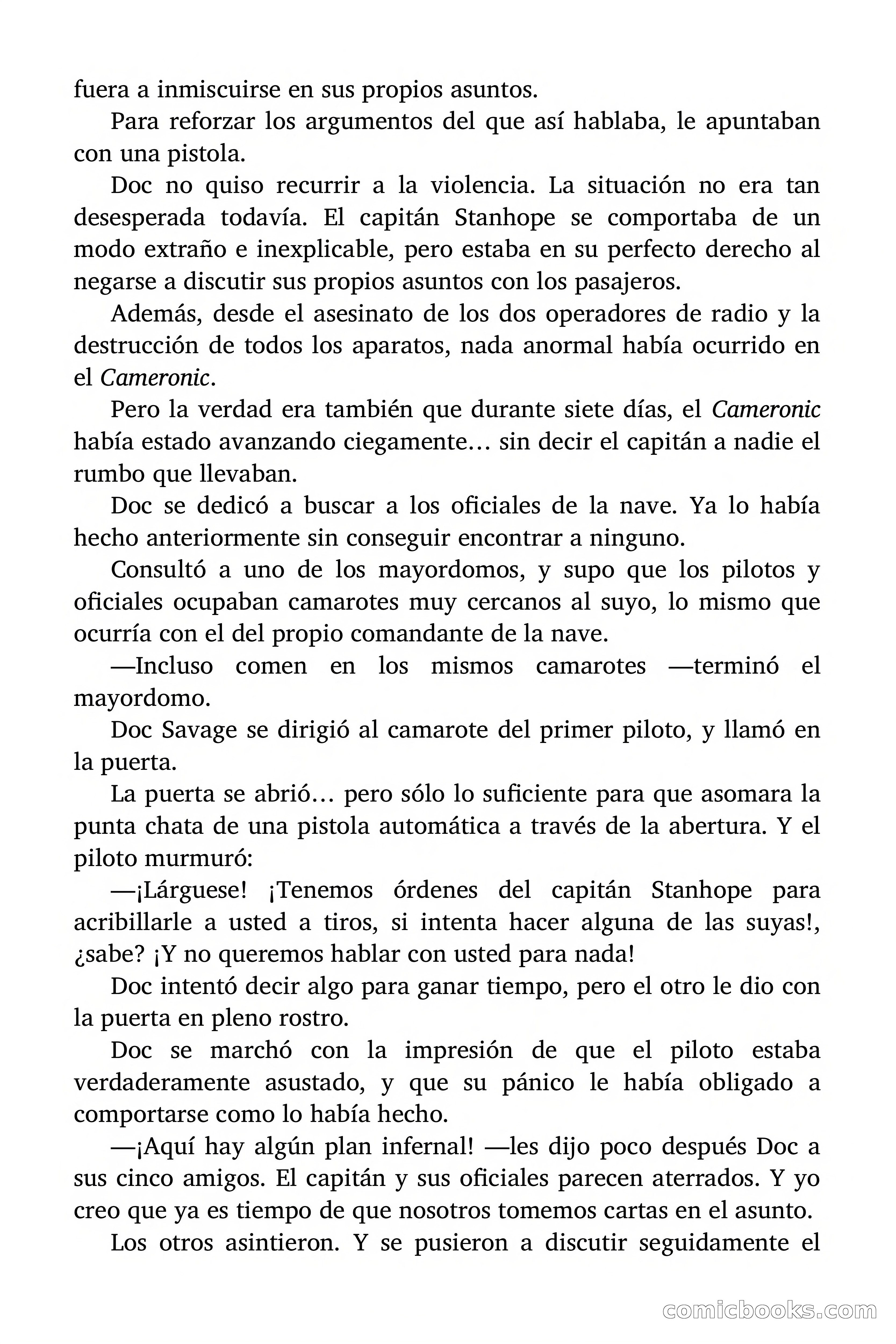 Doc Savage: El ogro del mar de los Sargazos — page 74 of 206