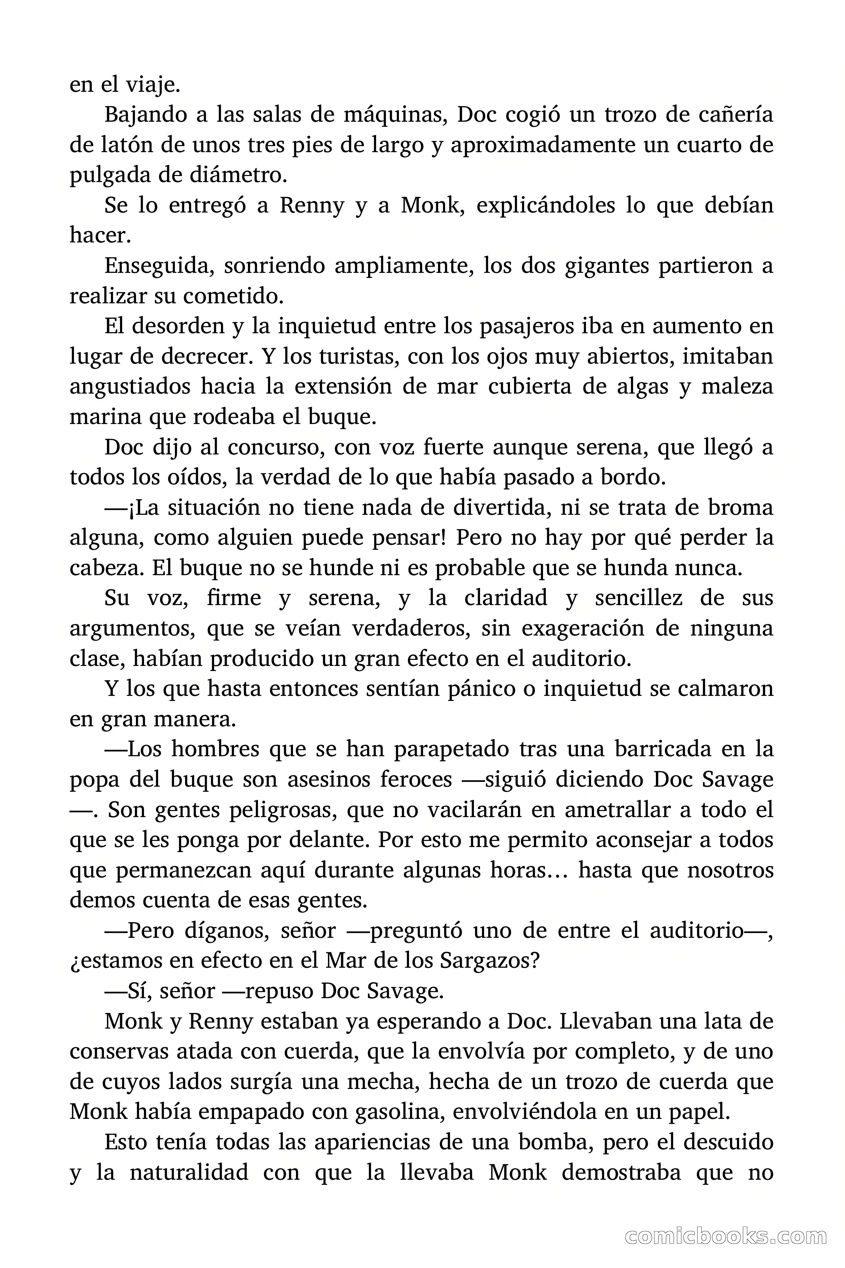 Doc Savage: El ogro del mar de los Sargazos — page 89 of 206
