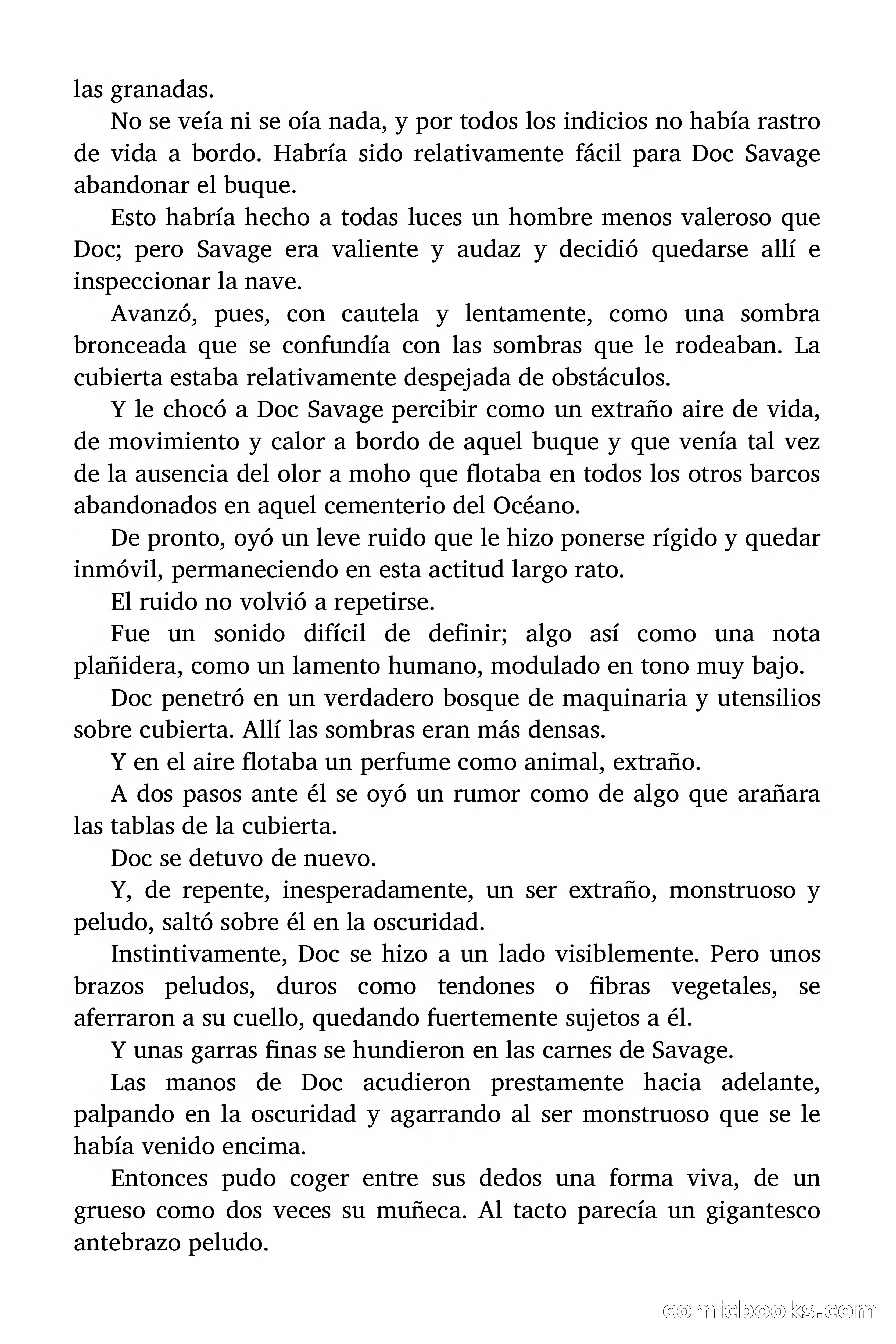 Doc Savage: El ogro del mar de los Sargazos — page 110 of 206