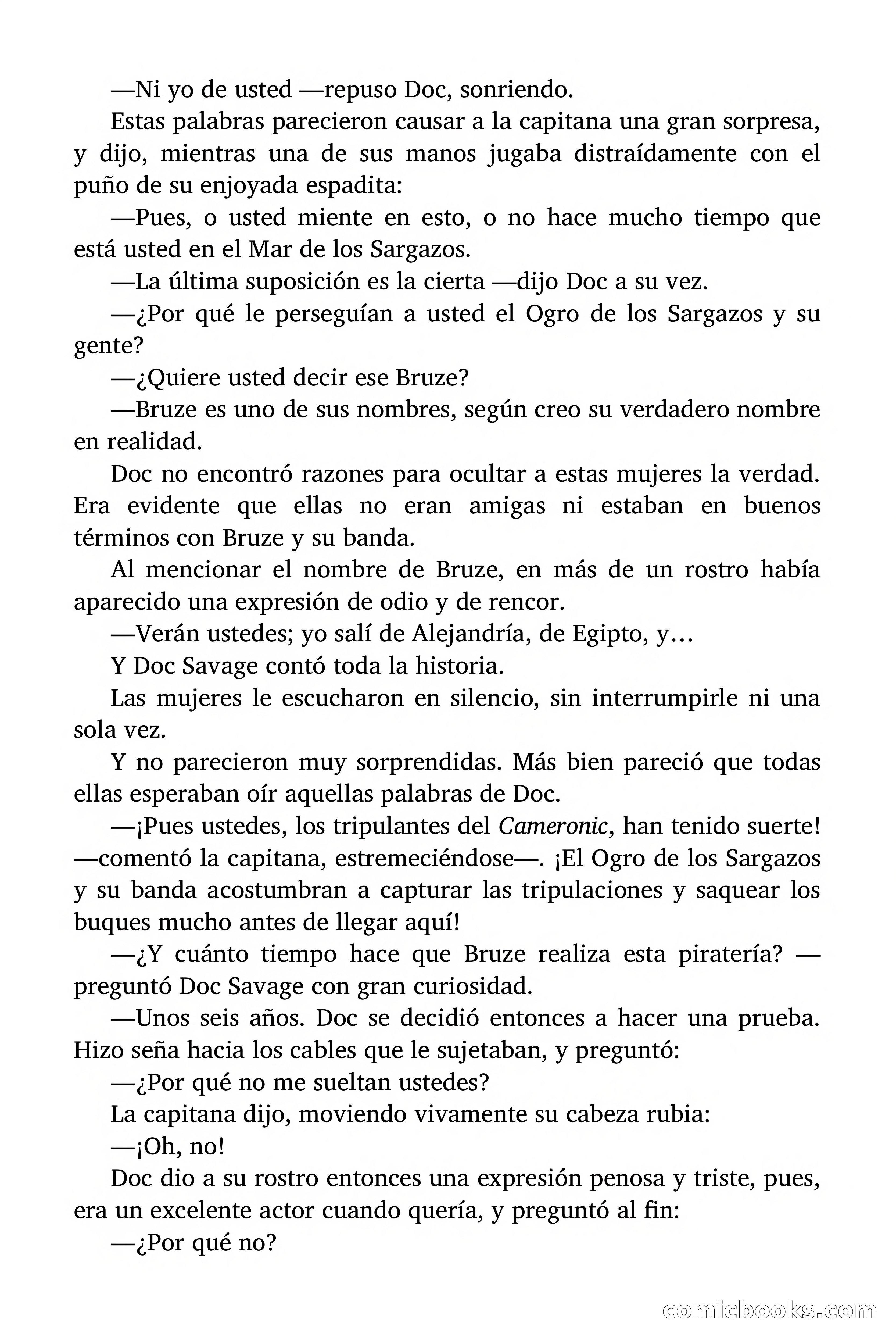 Doc Savage: El ogro del mar de los Sargazos — page 116 of 206