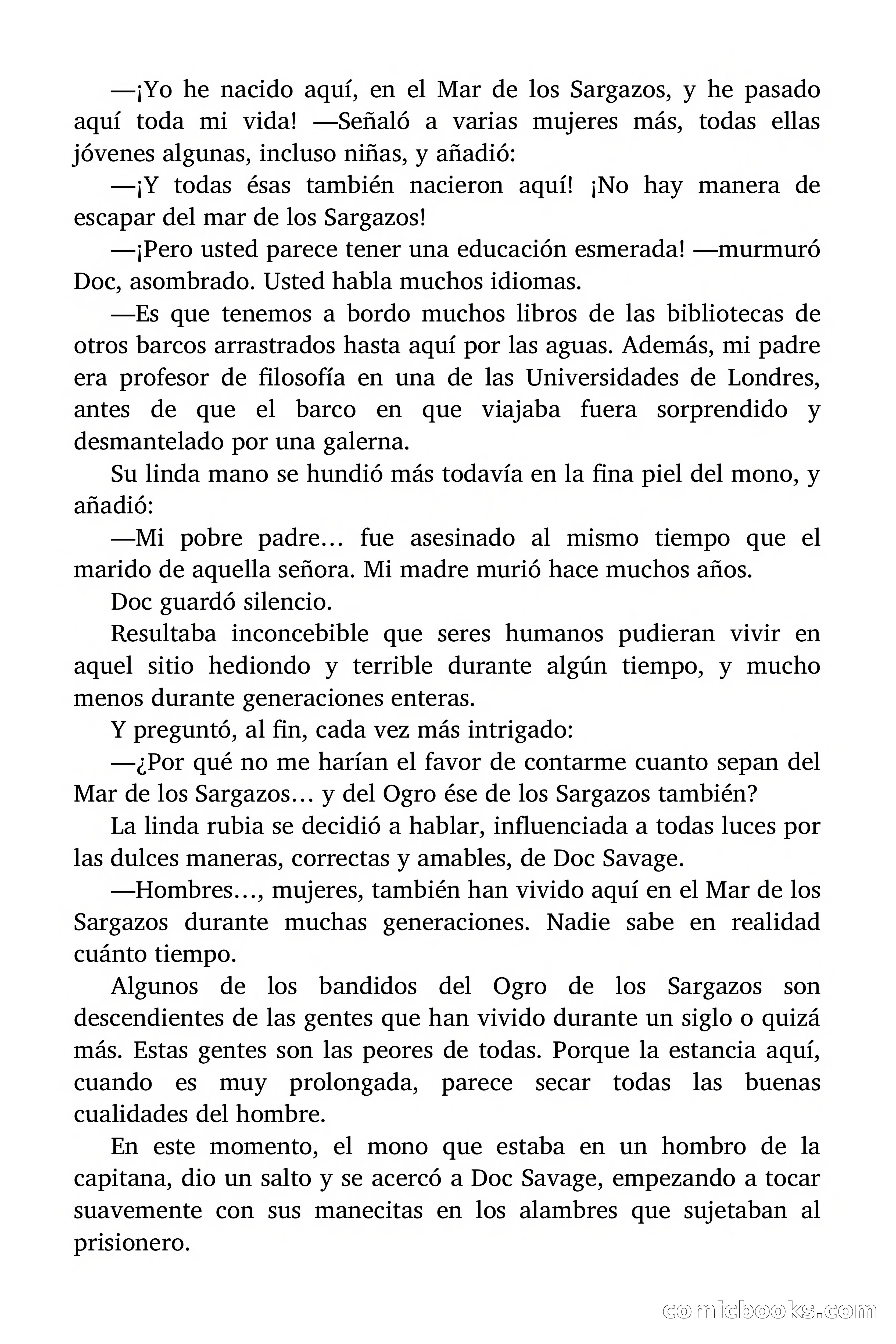 Doc Savage: El ogro del mar de los Sargazos — page 118 of 206