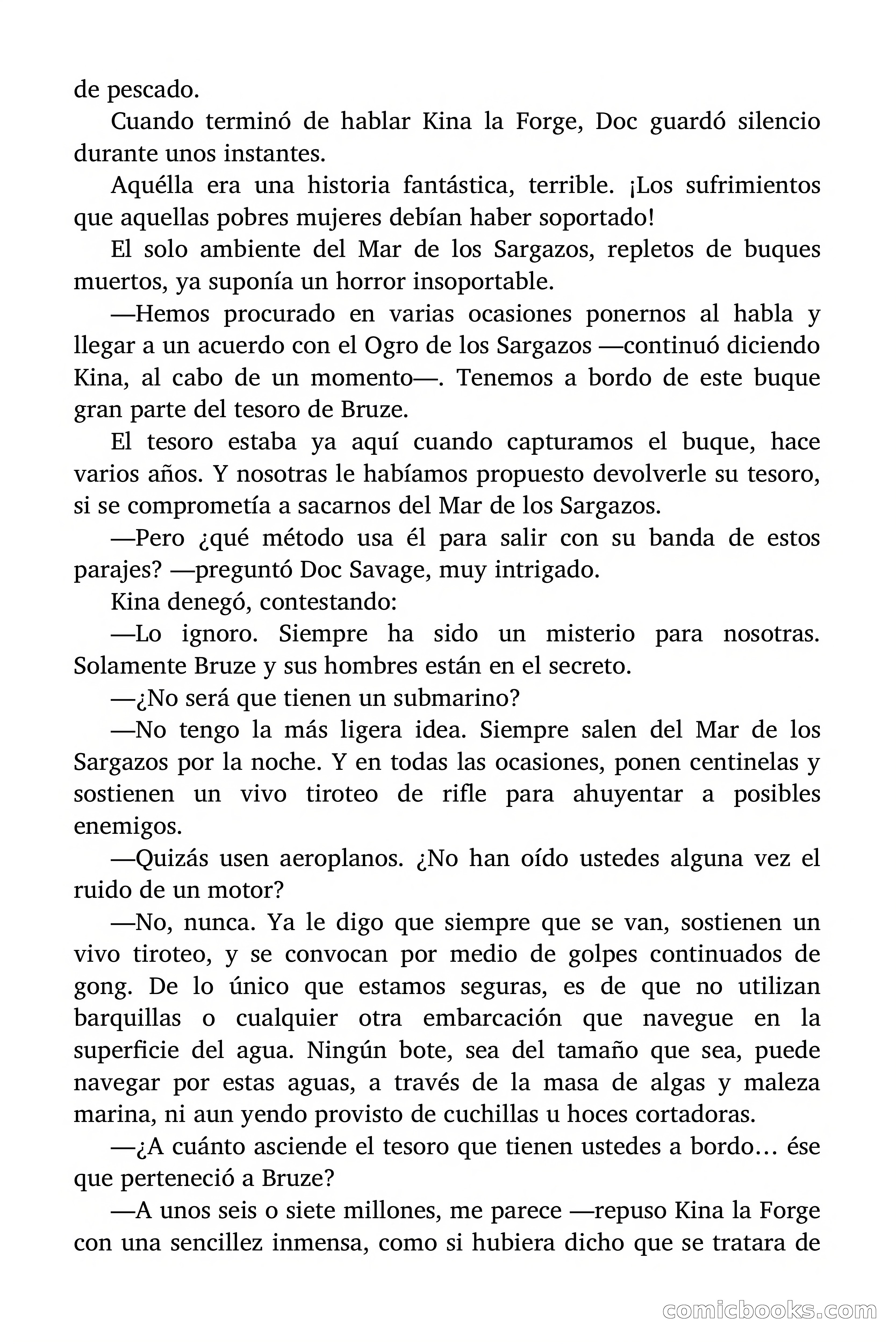 Doc Savage: El ogro del mar de los Sargazos — page 120 of 206