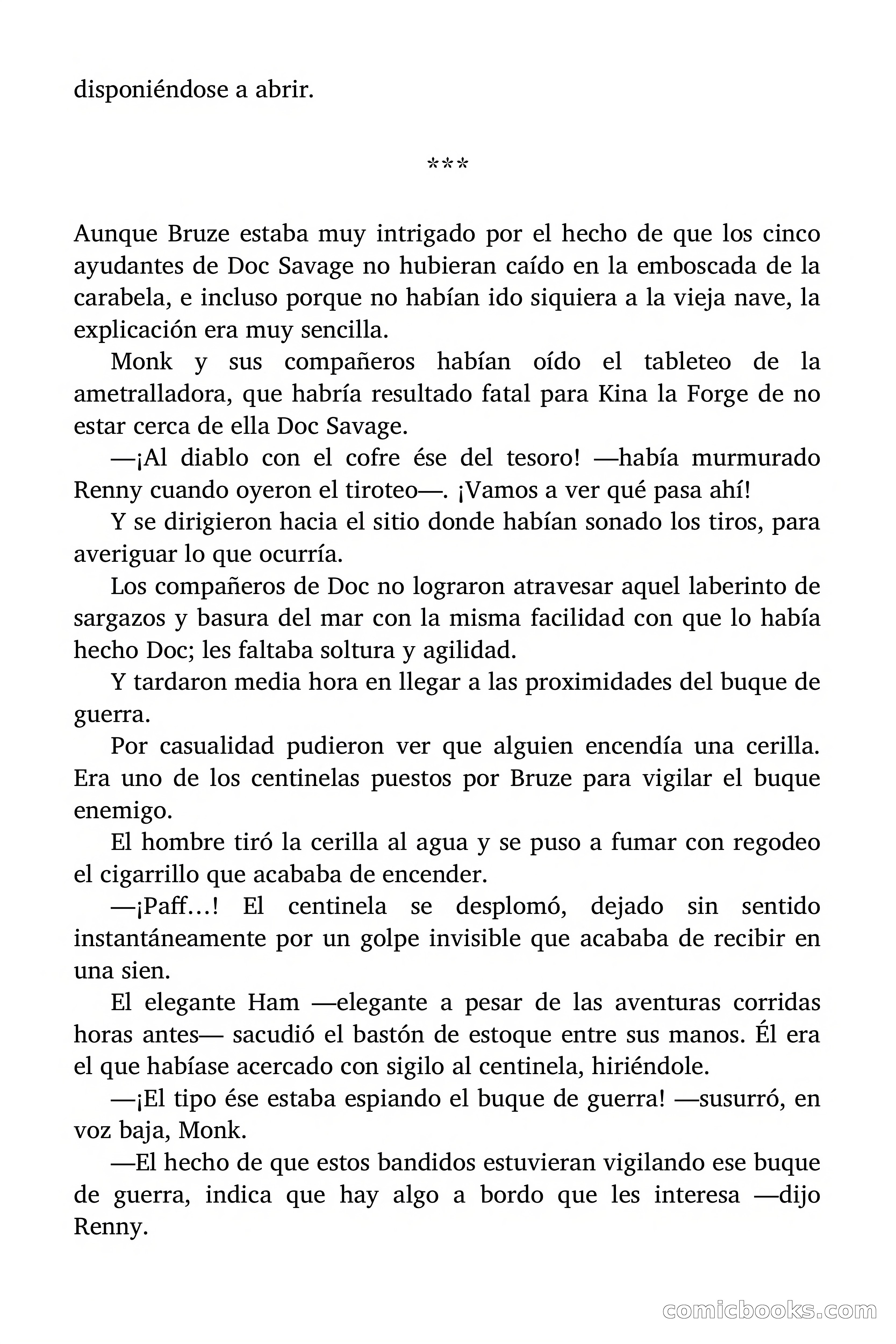Doc Savage: El ogro del mar de los Sargazos — page 134 of 206