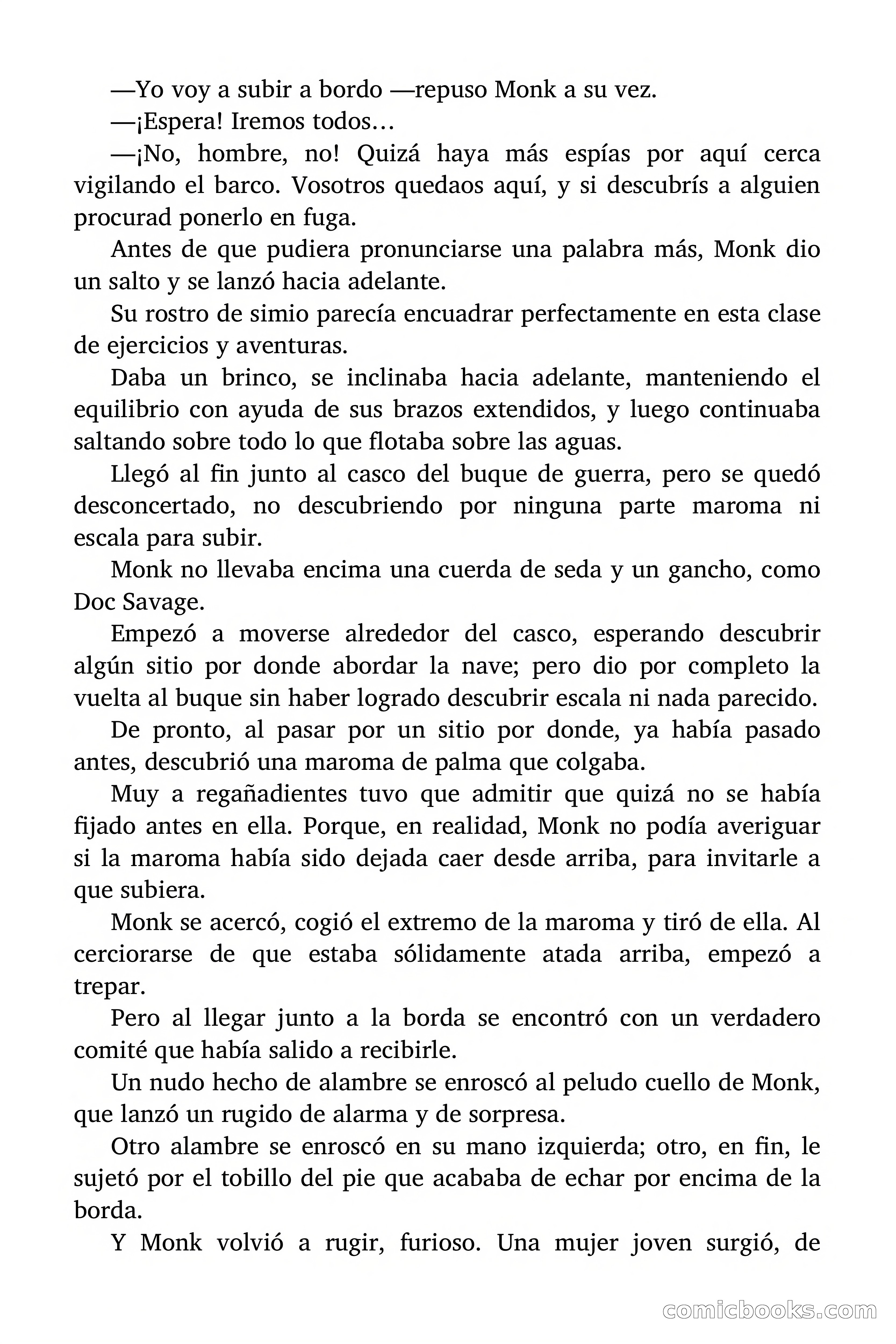 Doc Savage: El ogro del mar de los Sargazos — page 135 of 206