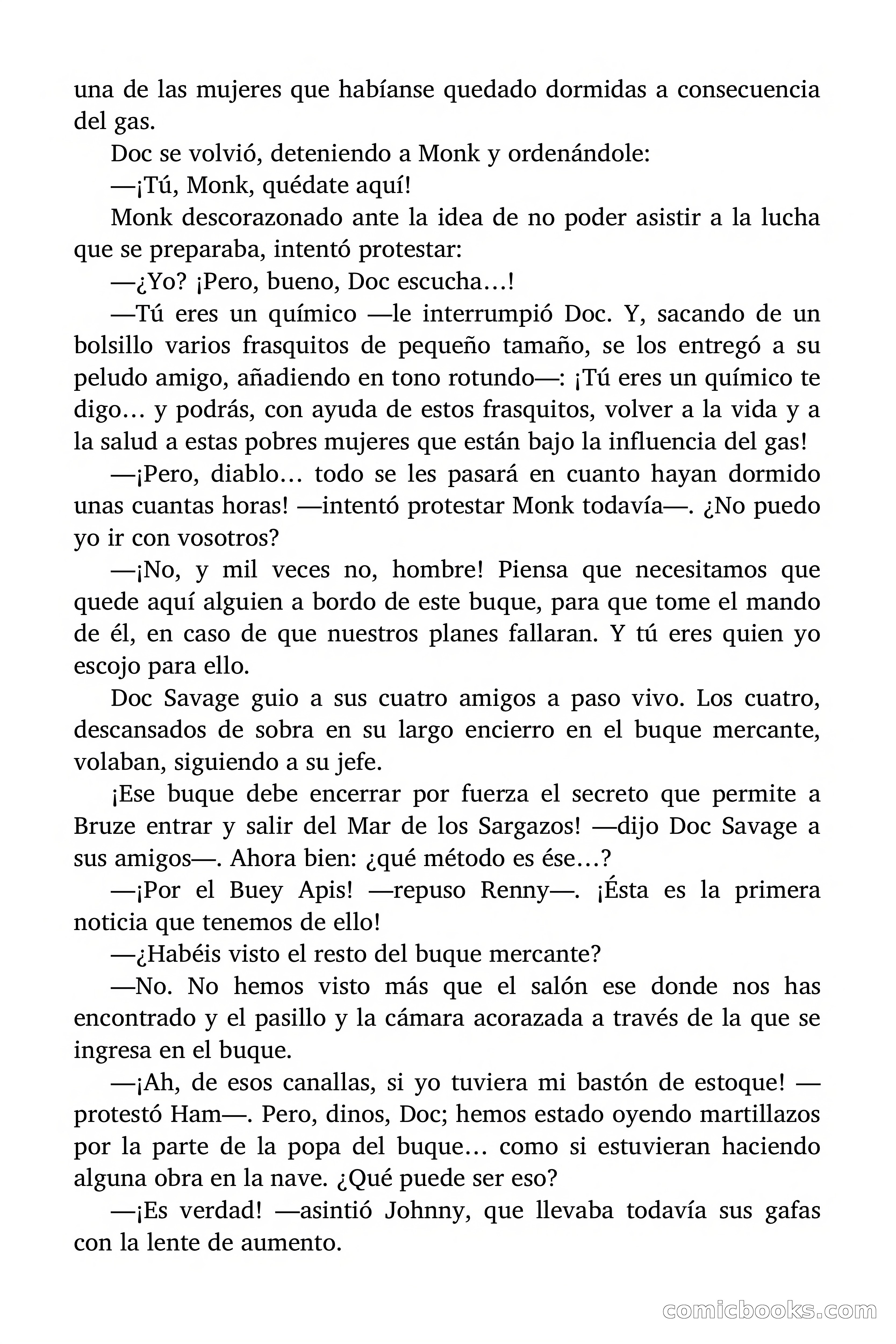 Doc Savage: El ogro del mar de los Sargazos — page 197 of 206