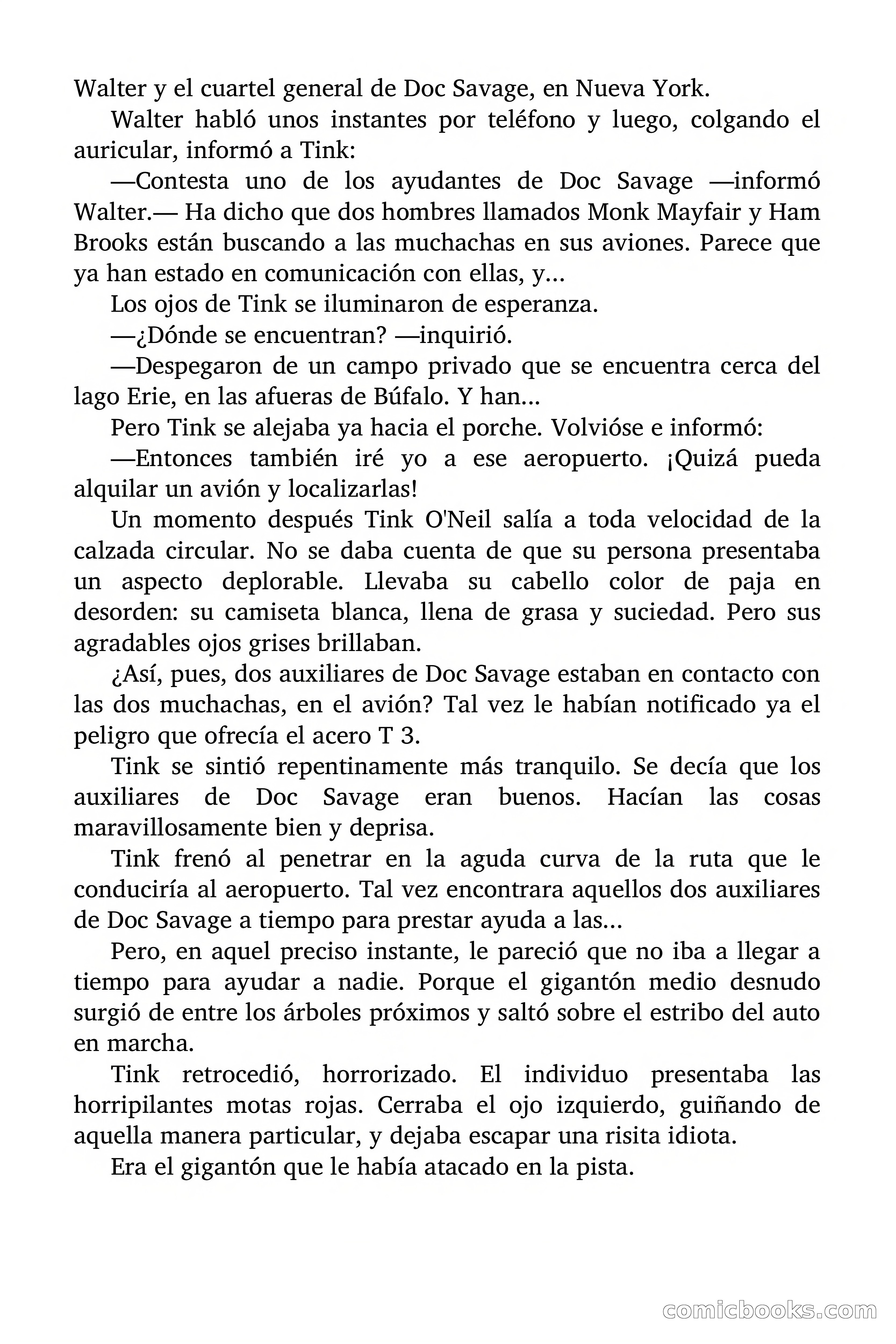 Doc Savage: Los Hombres Moteados — page 20 of 122