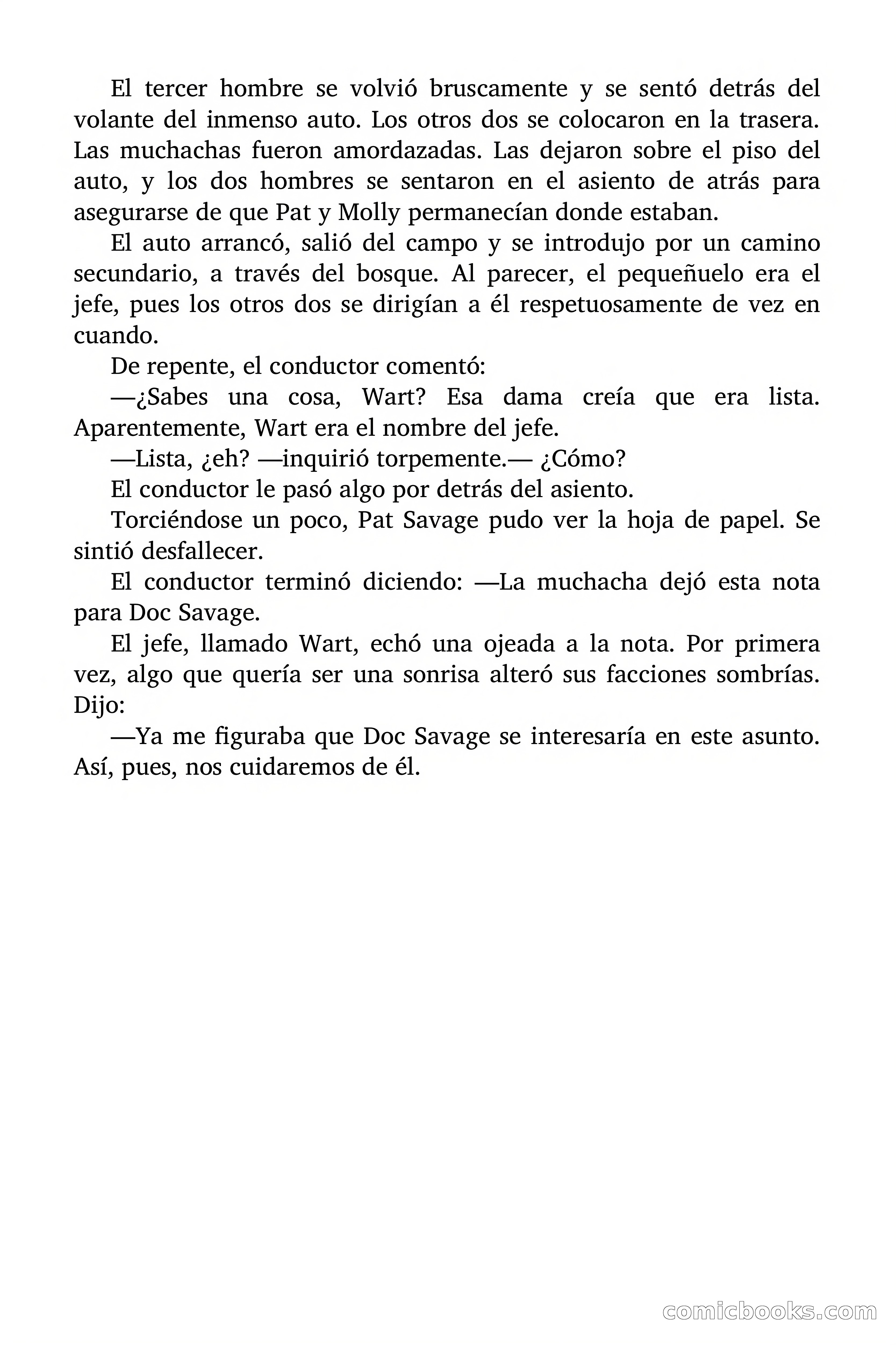 Doc Savage: Los Hombres Moteados — page 32 of 122