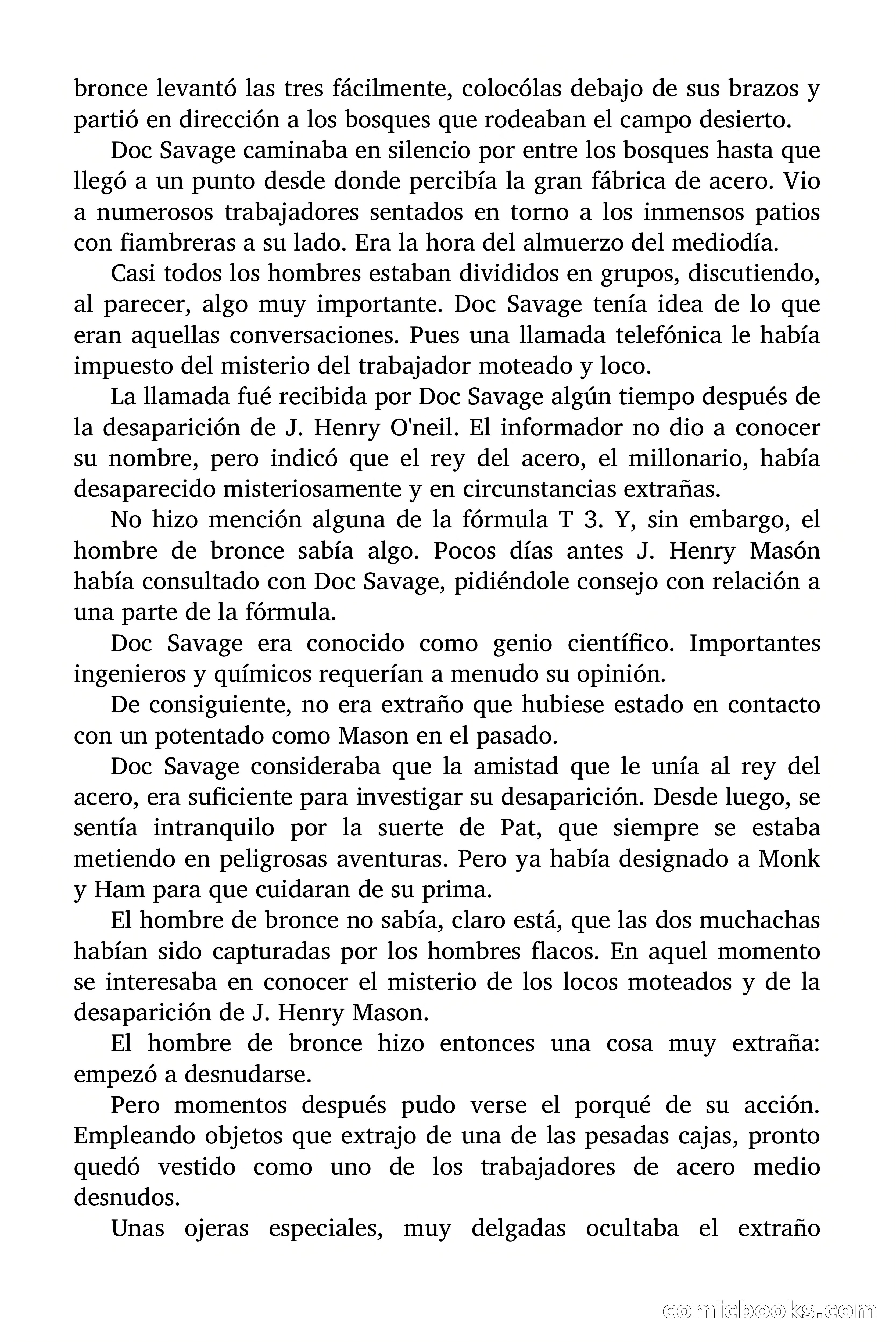 Doc Savage: Los Hombres Moteados — page 34 of 122