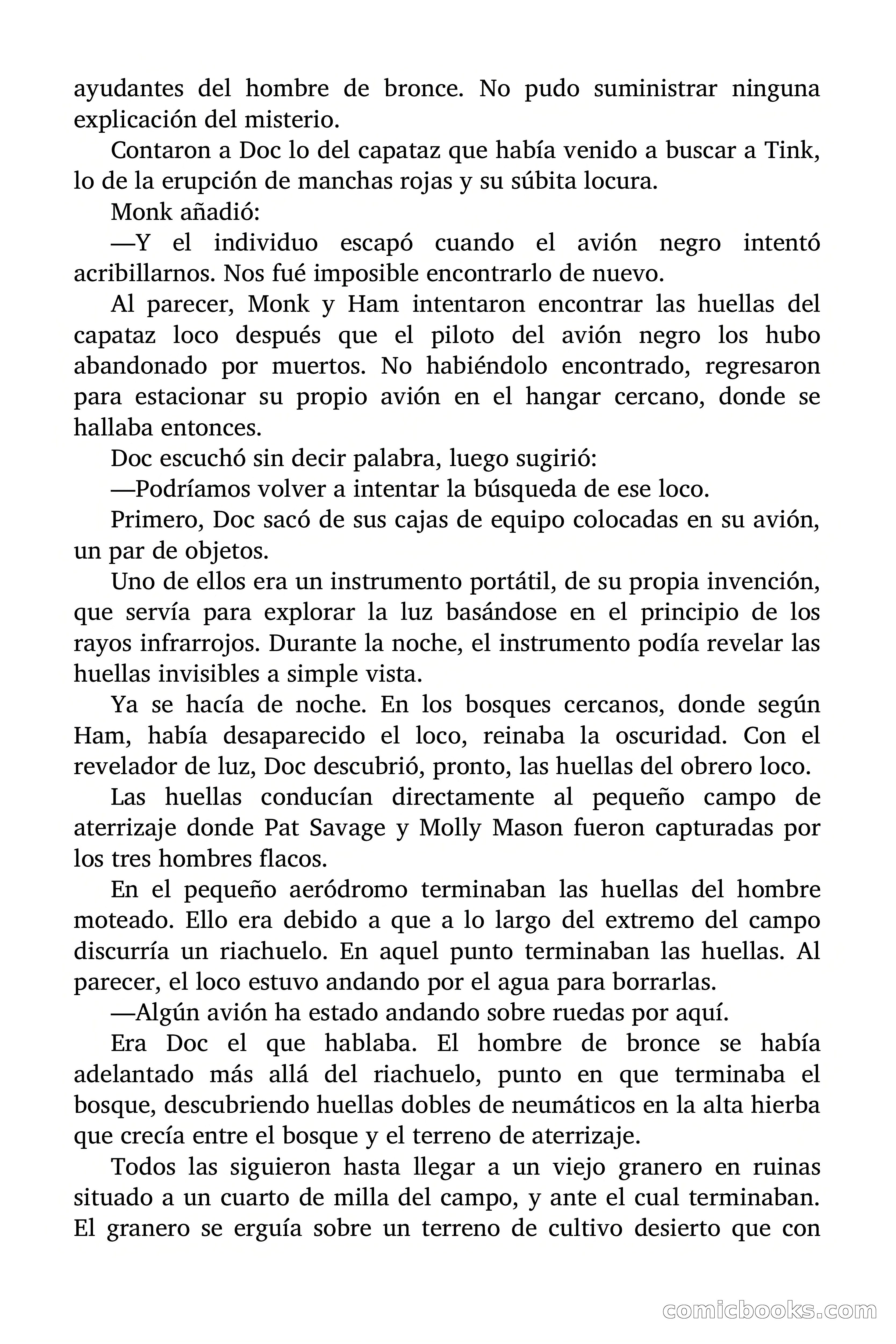 Doc Savage: Los Hombres Moteados — page 50 of 122