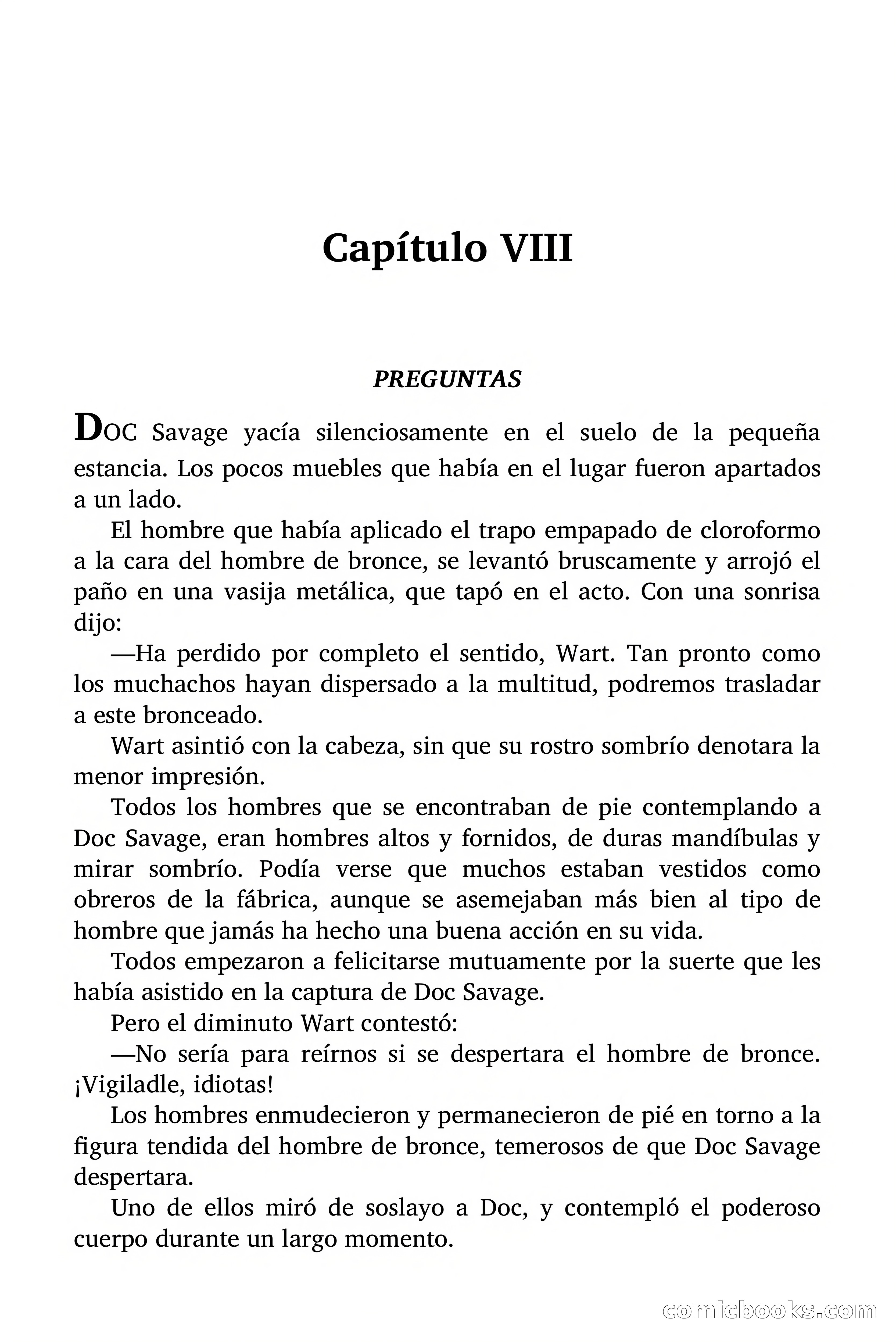 Doc Savage: Los Hombres Moteados — page 56 of 122