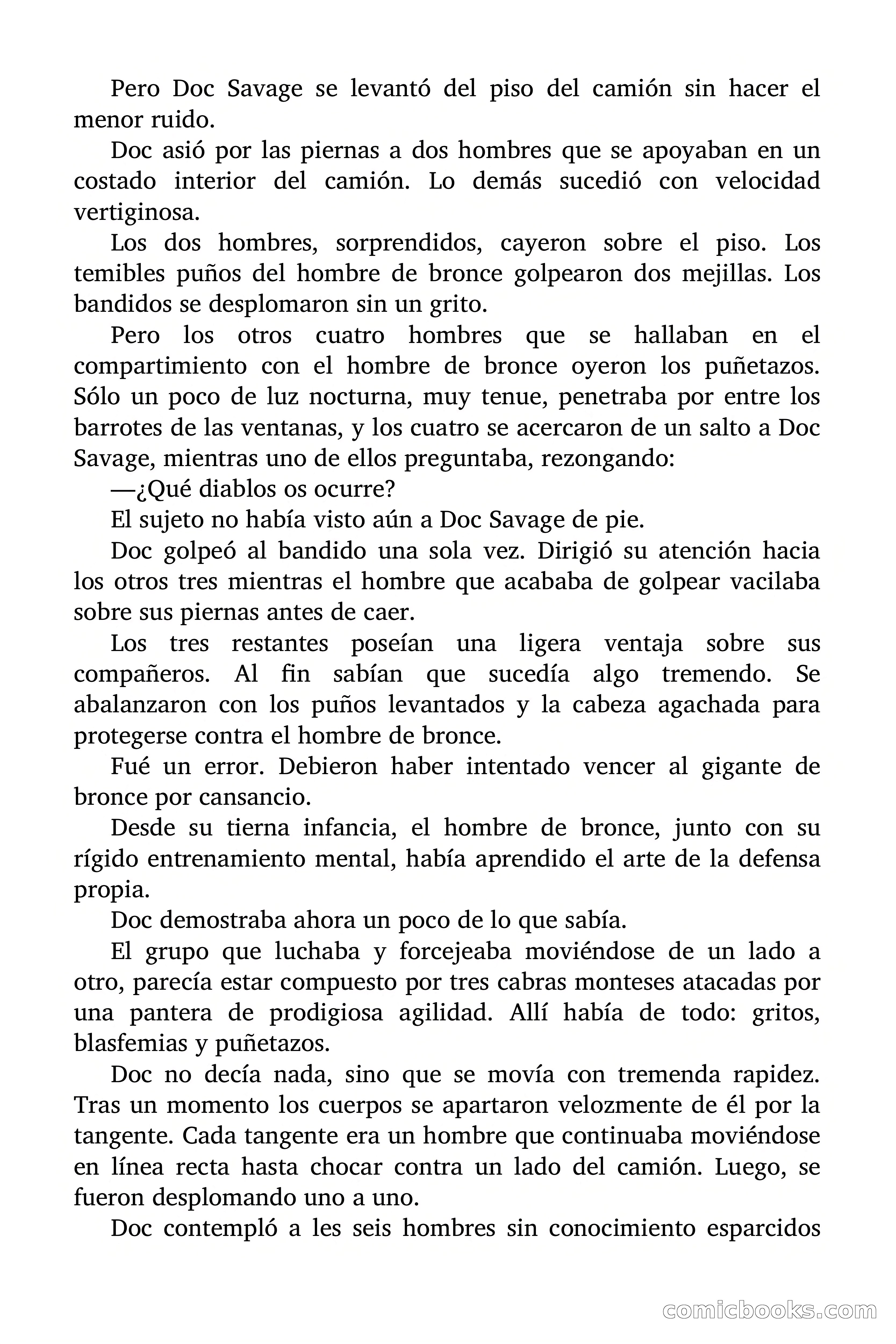 Doc Savage: Los Hombres Moteados — page 58 of 122