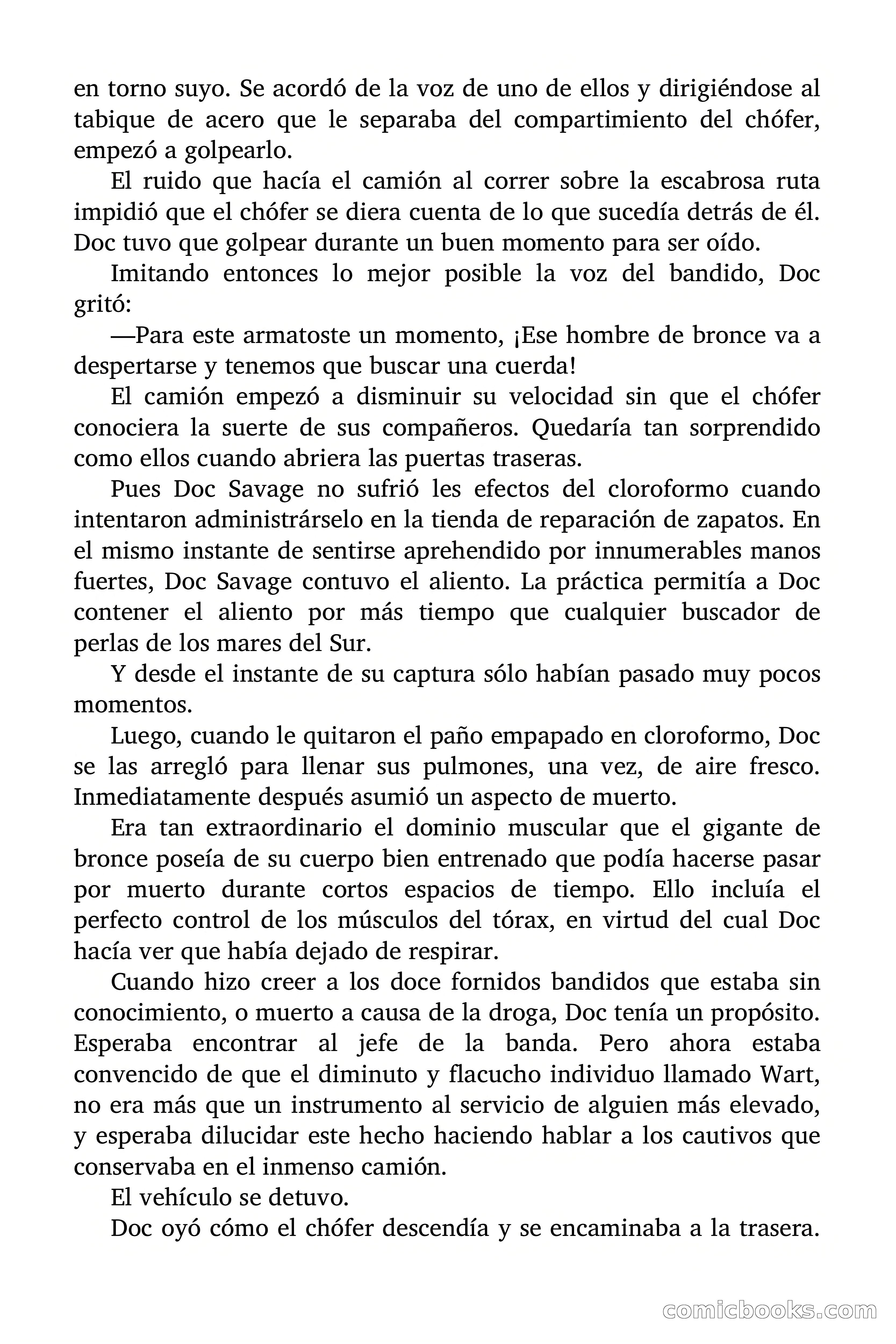 Doc Savage: Los Hombres Moteados — page 59 of 122