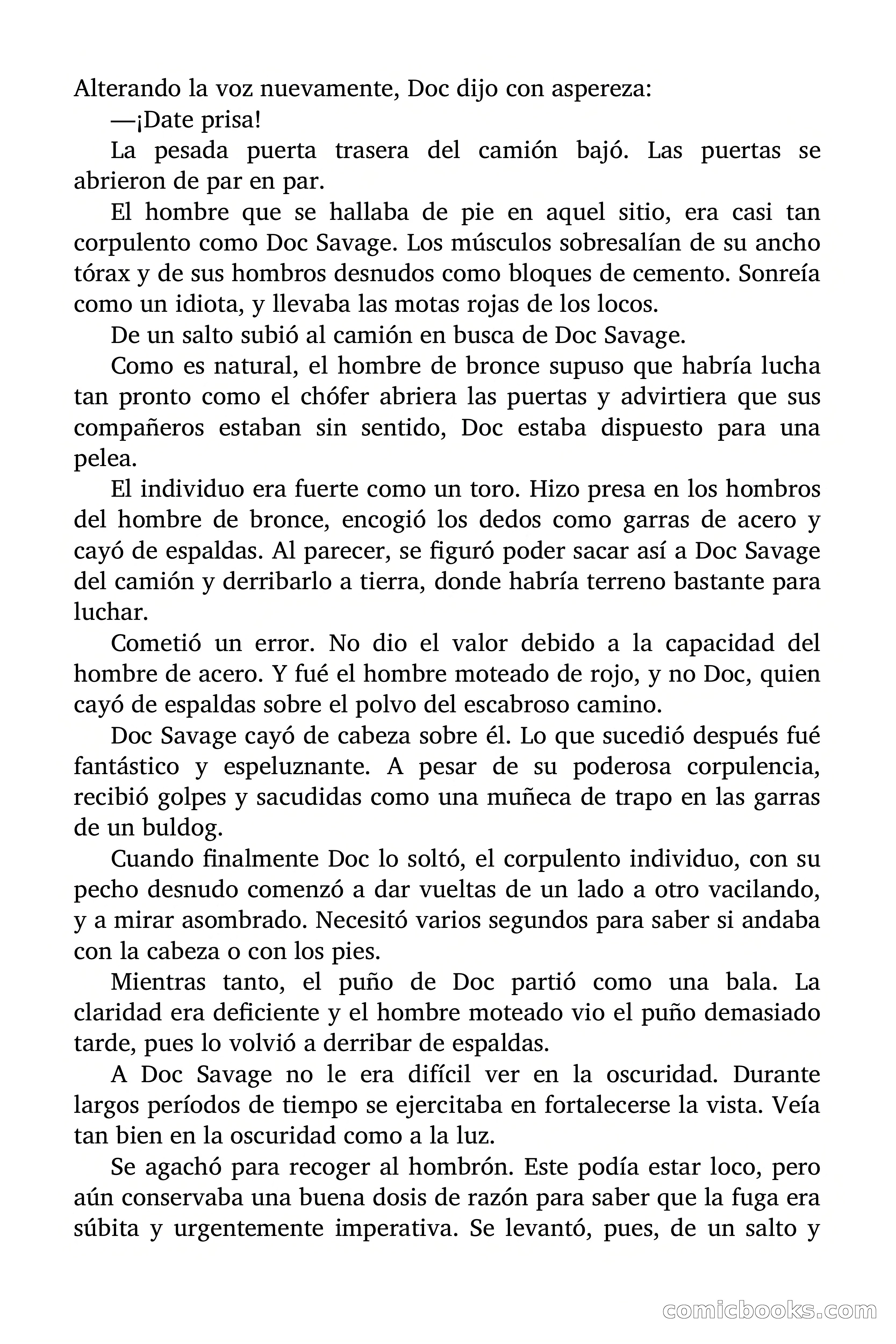 Doc Savage: Los Hombres Moteados — page 60 of 122