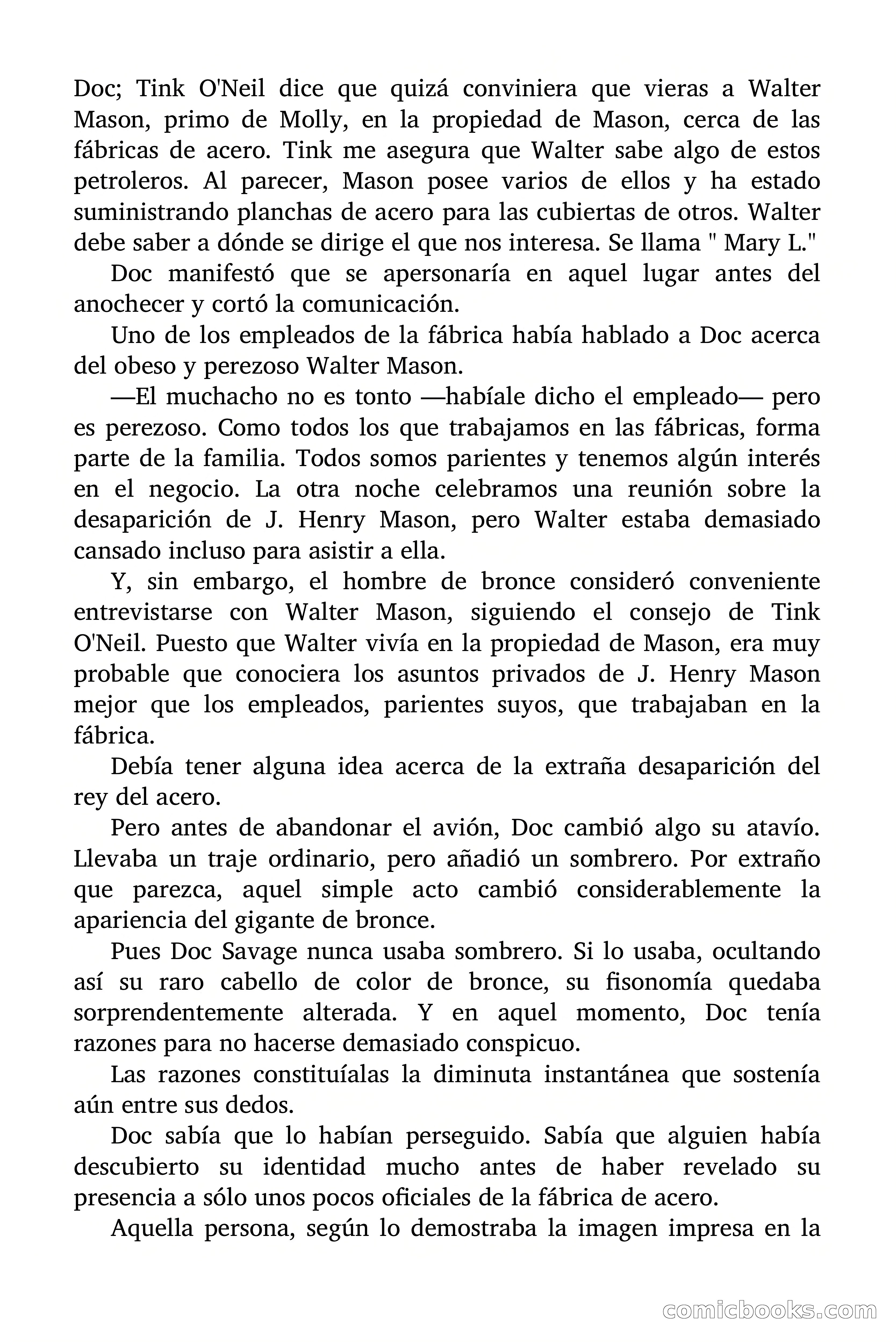 Doc Savage: Los Hombres Moteados — page 71 of 122