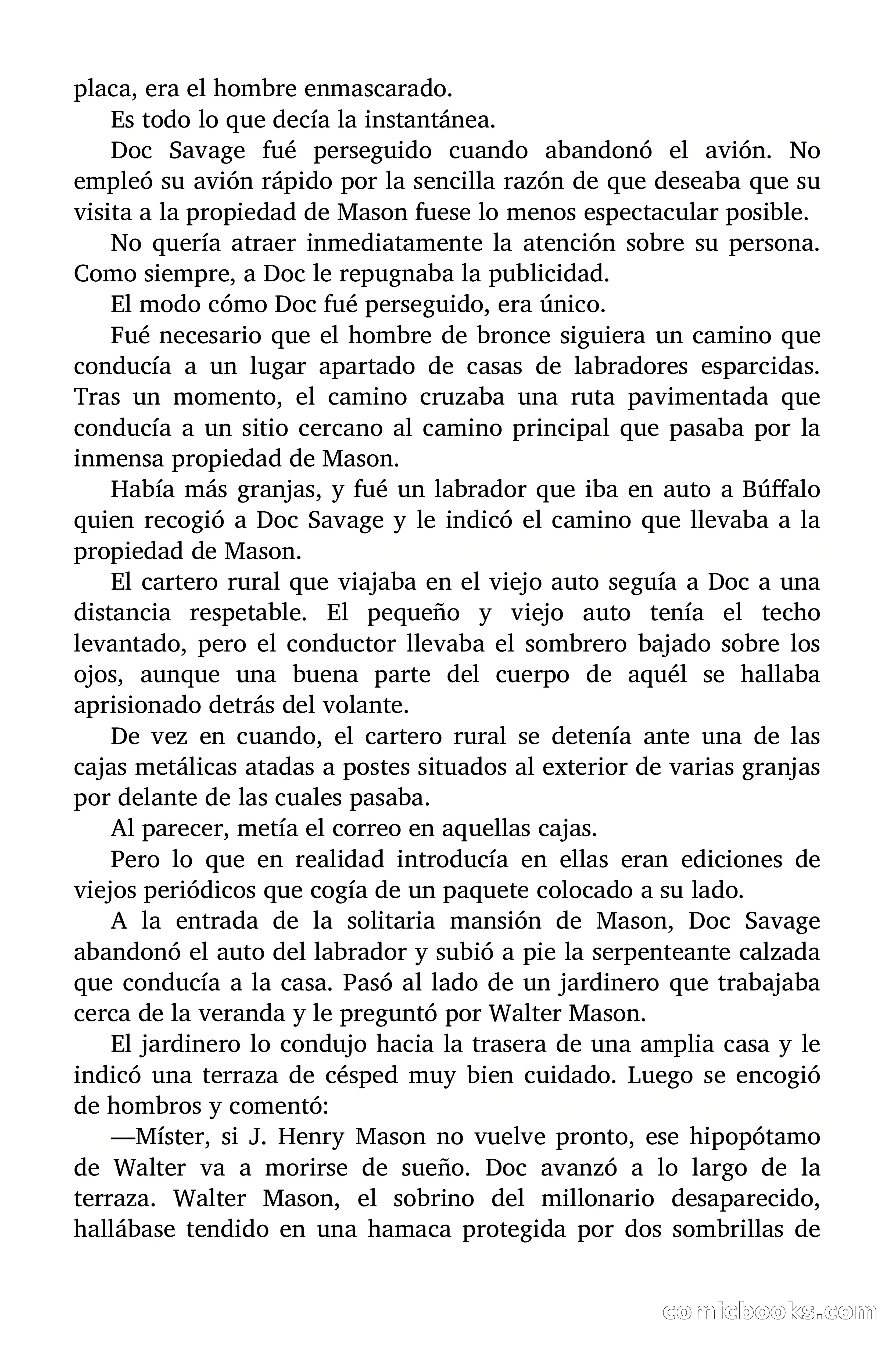 Doc Savage: Los Hombres Moteados — page 72 of 122