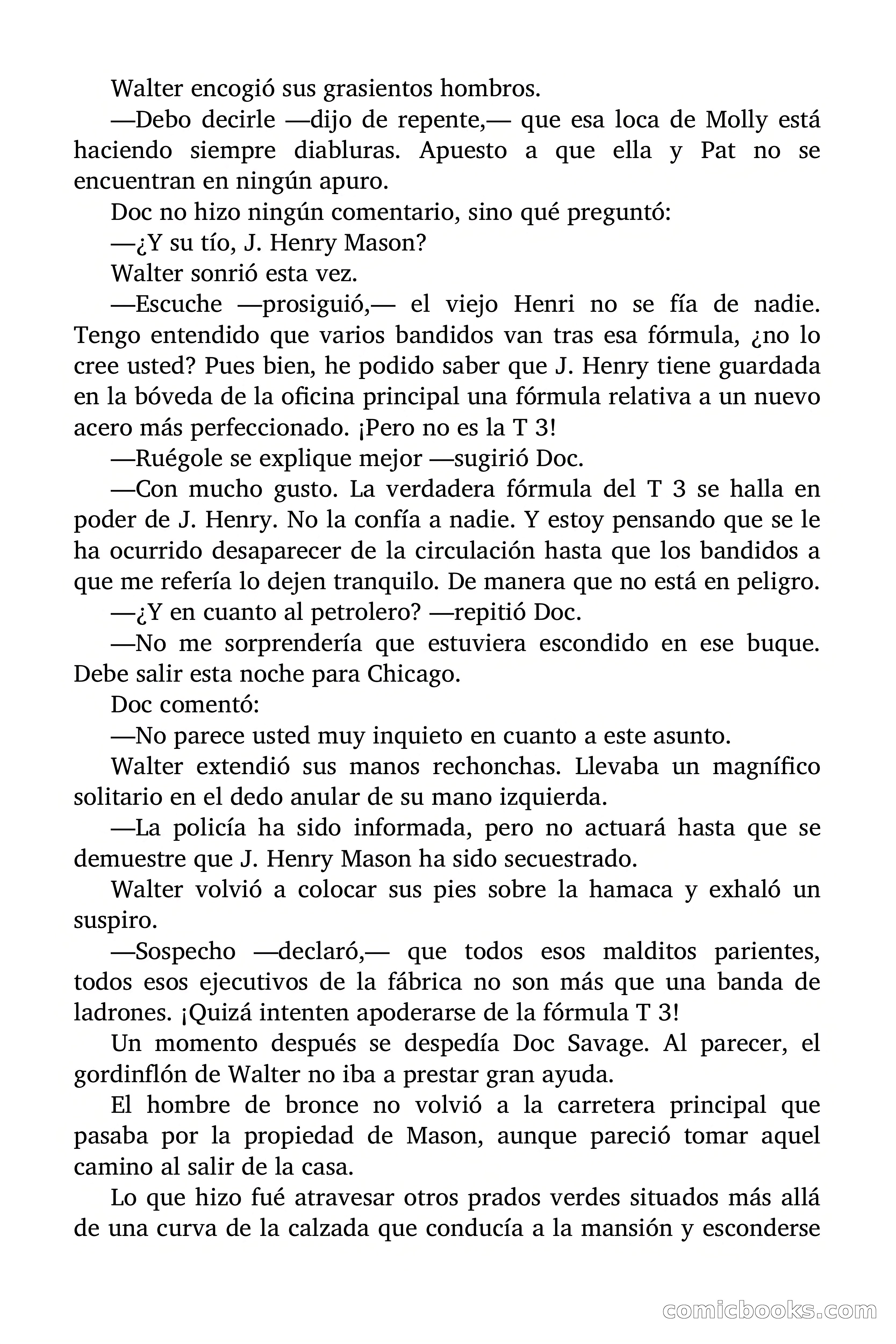 Doc Savage: Los Hombres Moteados — page 74 of 122