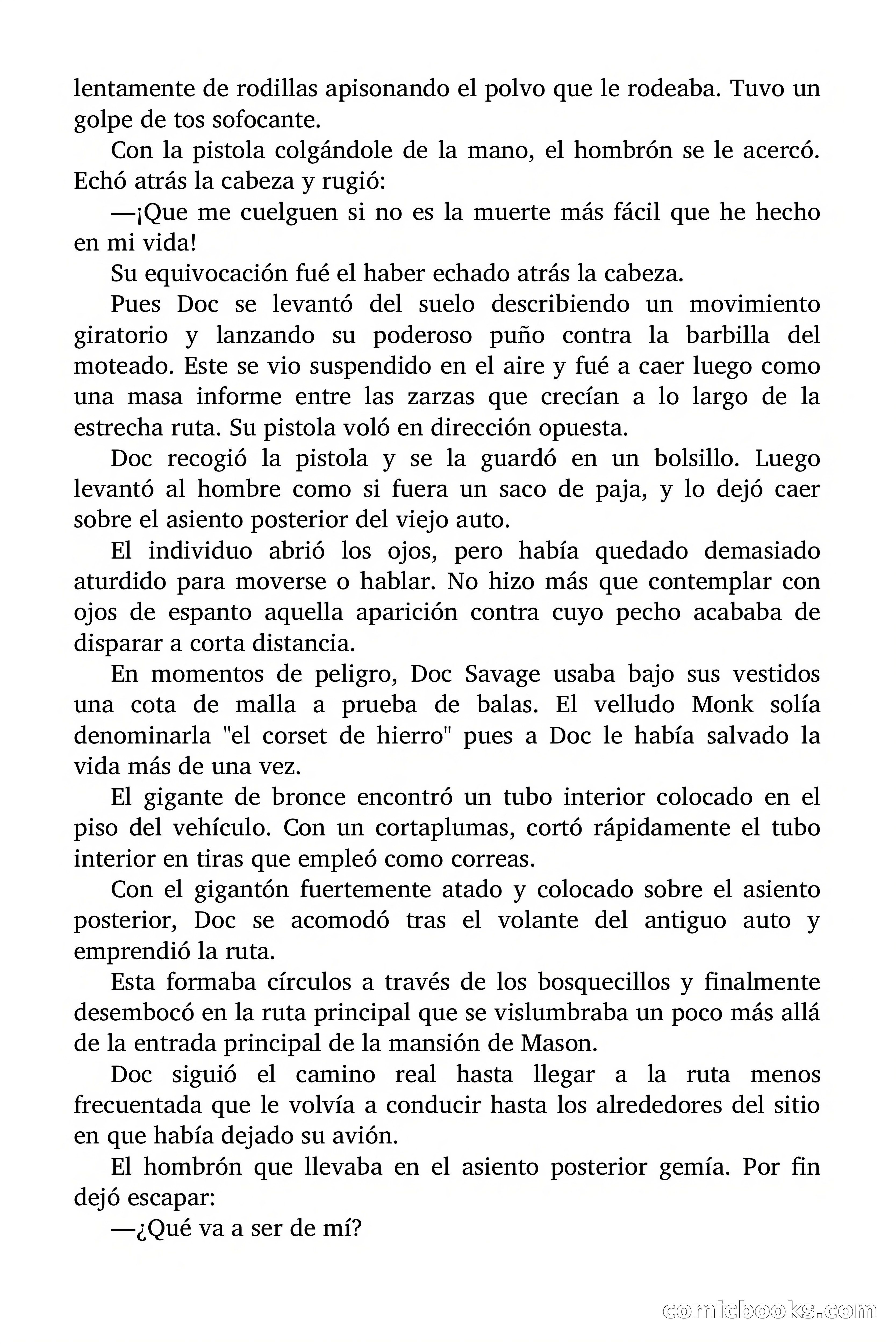 Doc Savage: Los Hombres Moteados — page 77 of 122