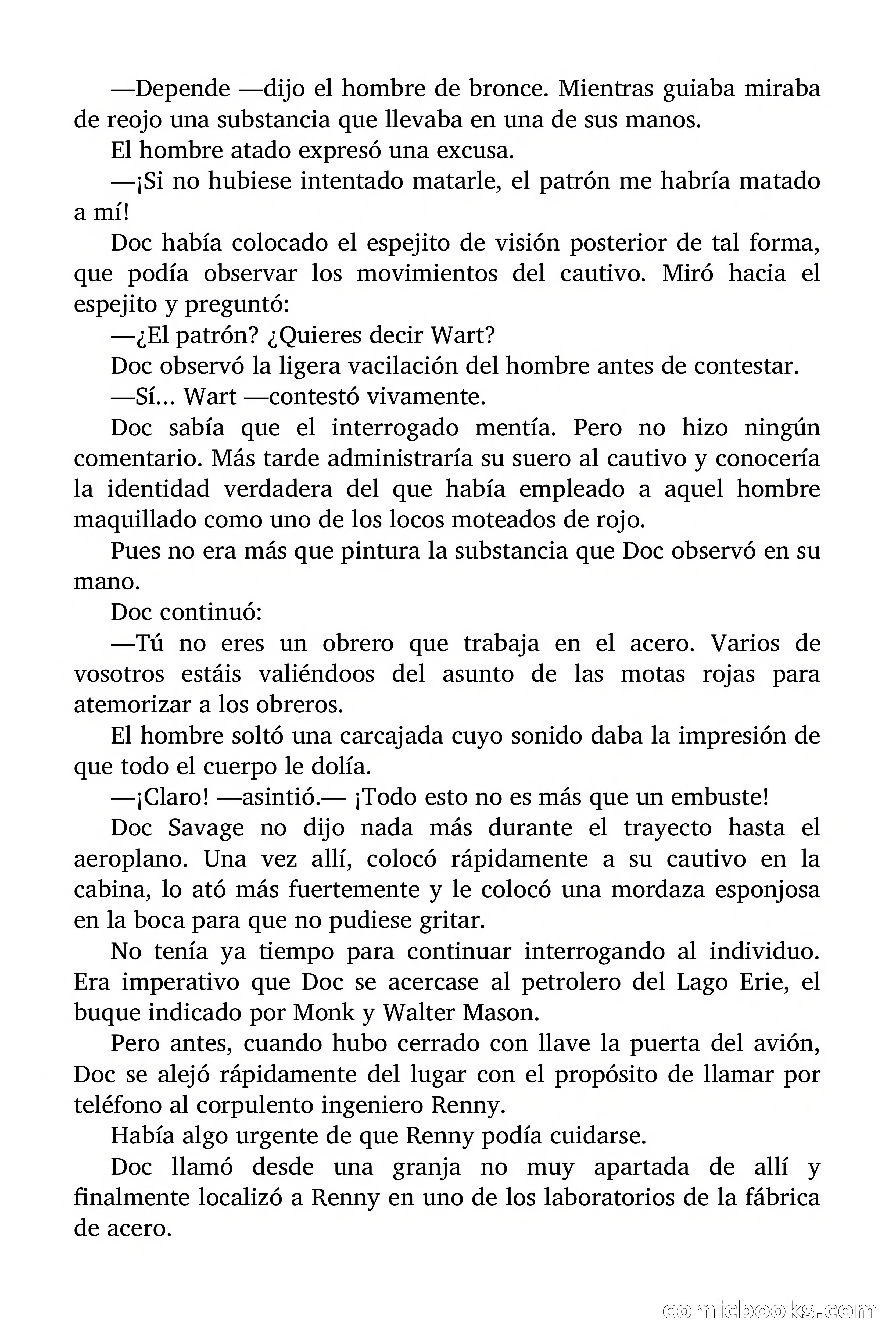 Doc Savage: Los Hombres Moteados — page 78 of 122