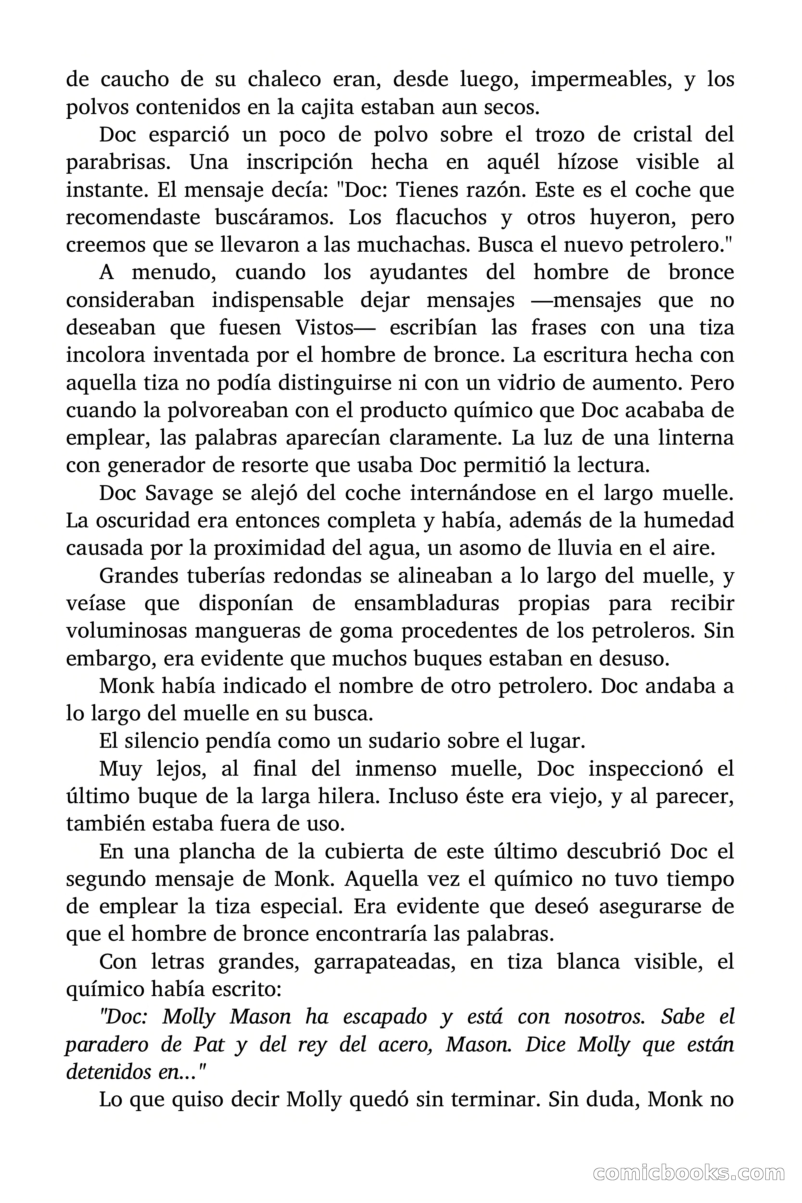 Doc Savage: Los Hombres Moteados — page 86 of 122