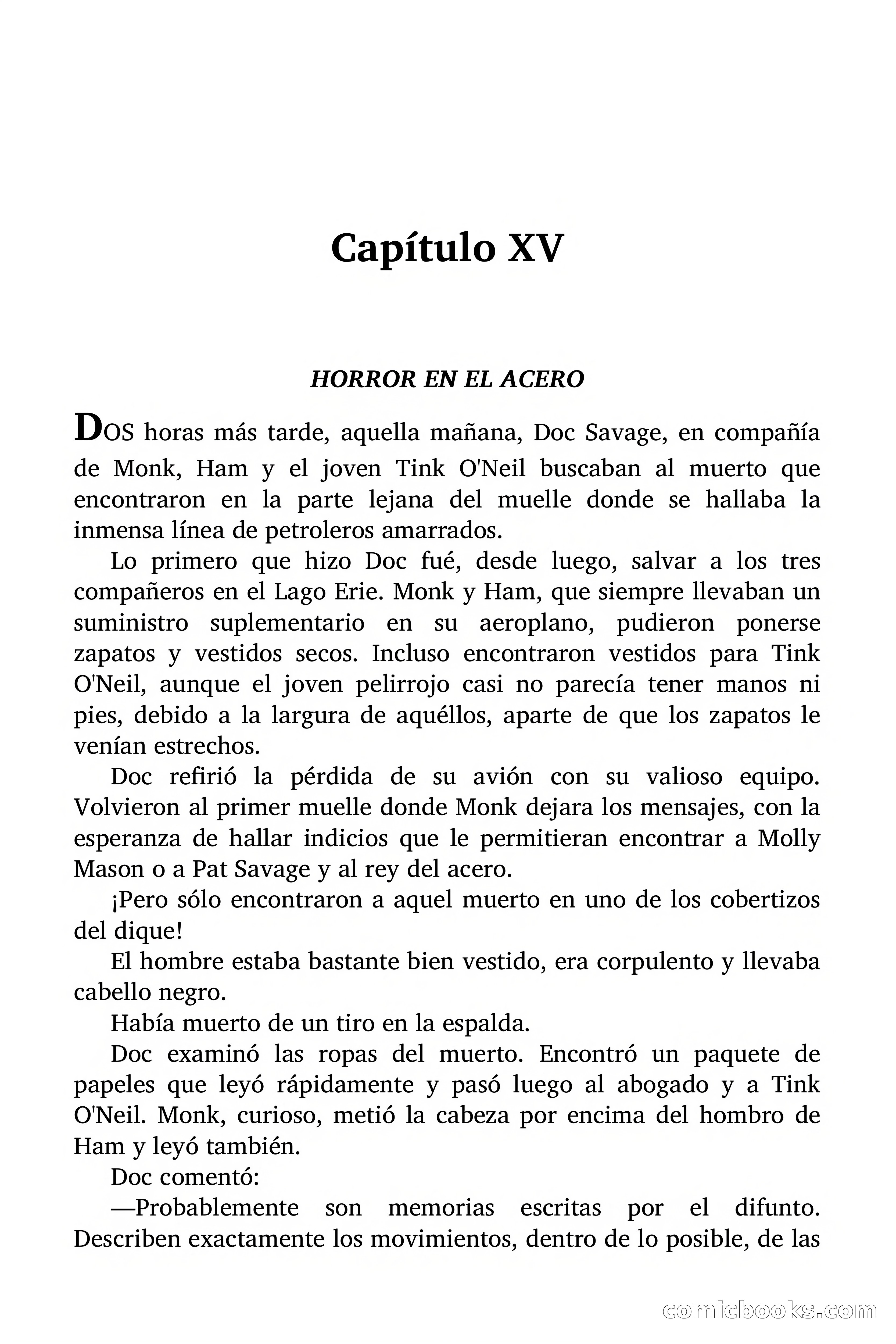 Doc Savage: Los Hombres Moteados — page 97 of 122