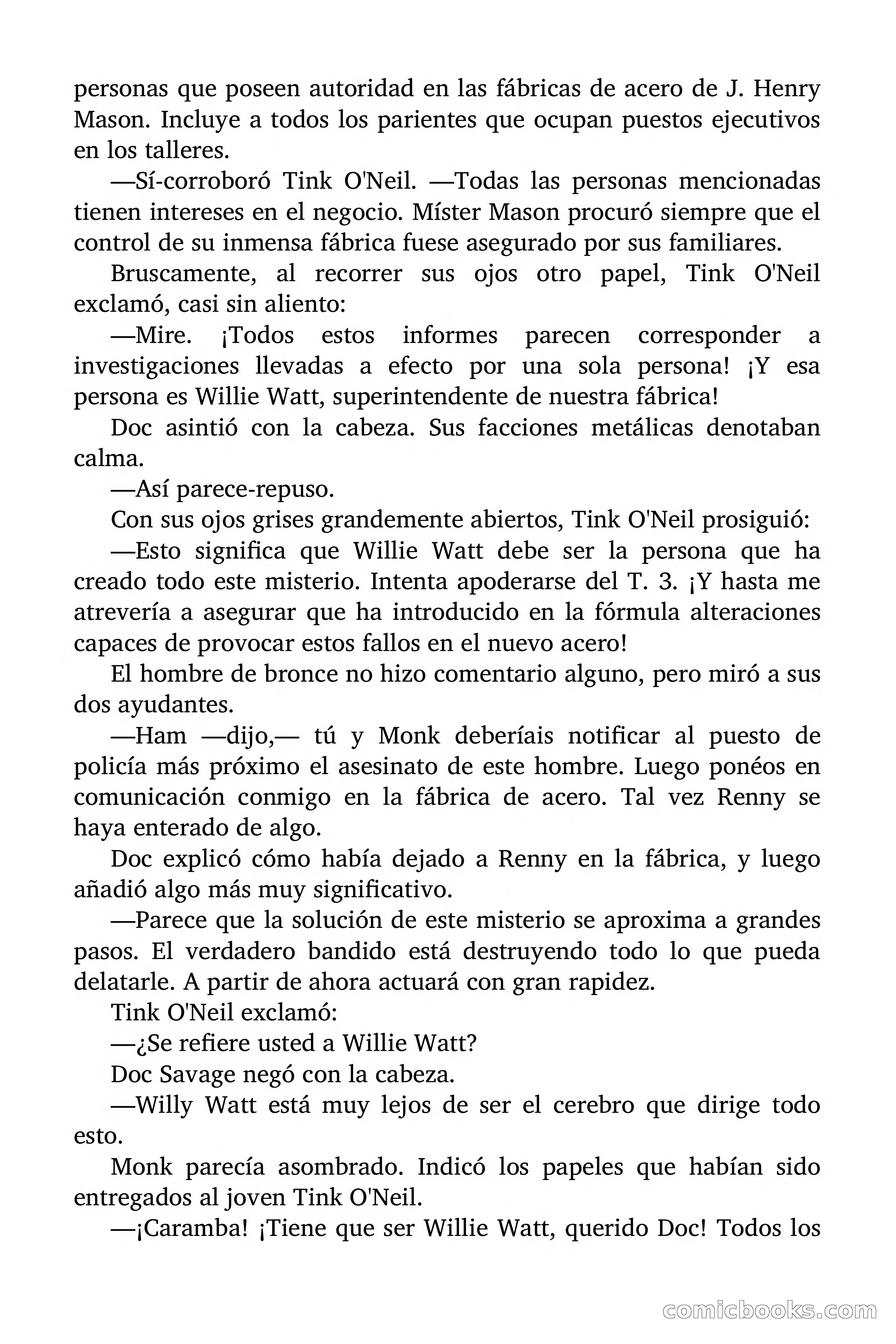Doc Savage: Los Hombres Moteados — page 98 of 122