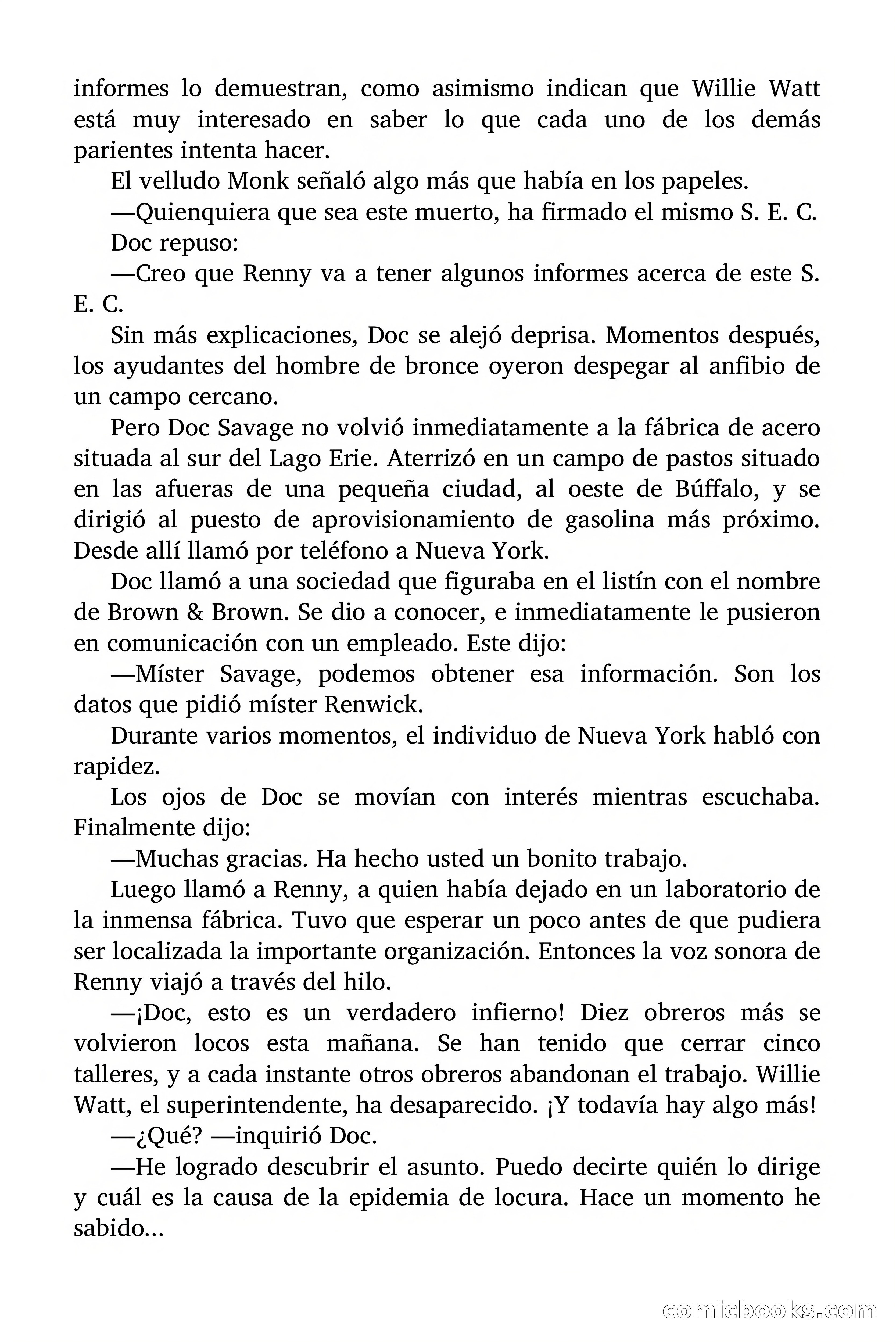 Doc Savage: Los Hombres Moteados — page 99 of 122