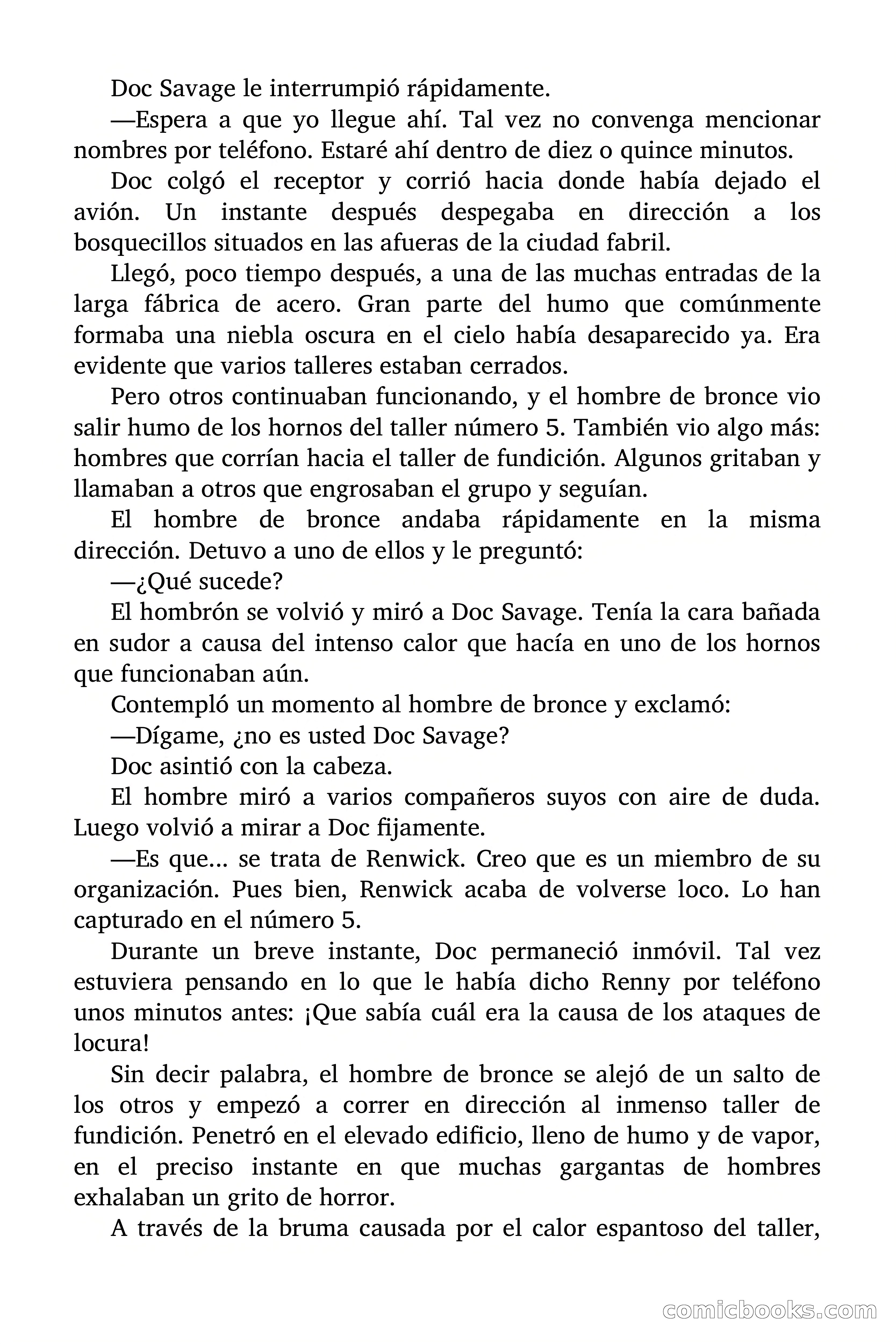 Doc Savage: Los Hombres Moteados — page 100 of 122