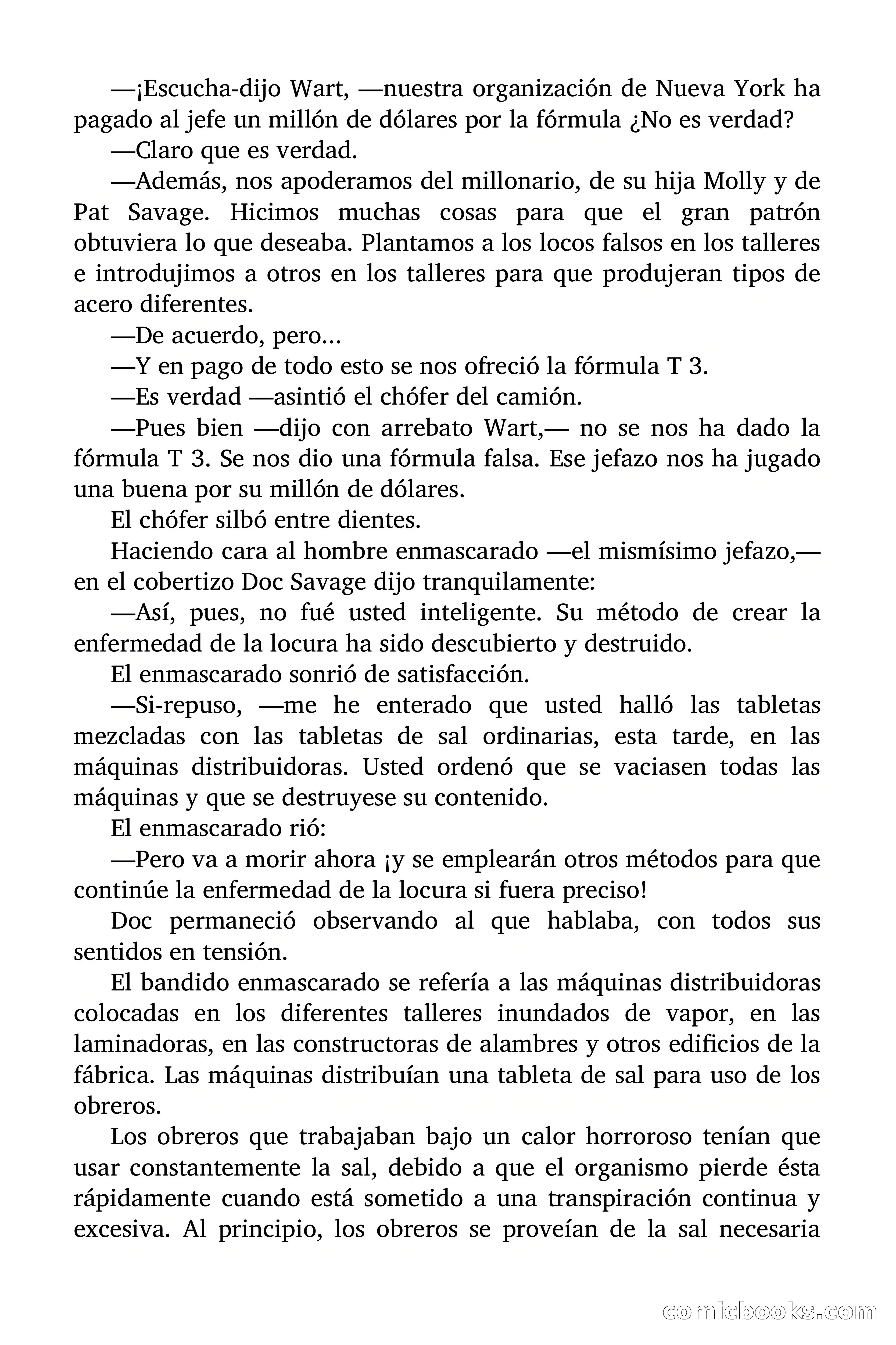 Doc Savage: Los Hombres Moteados — page 110 of 122