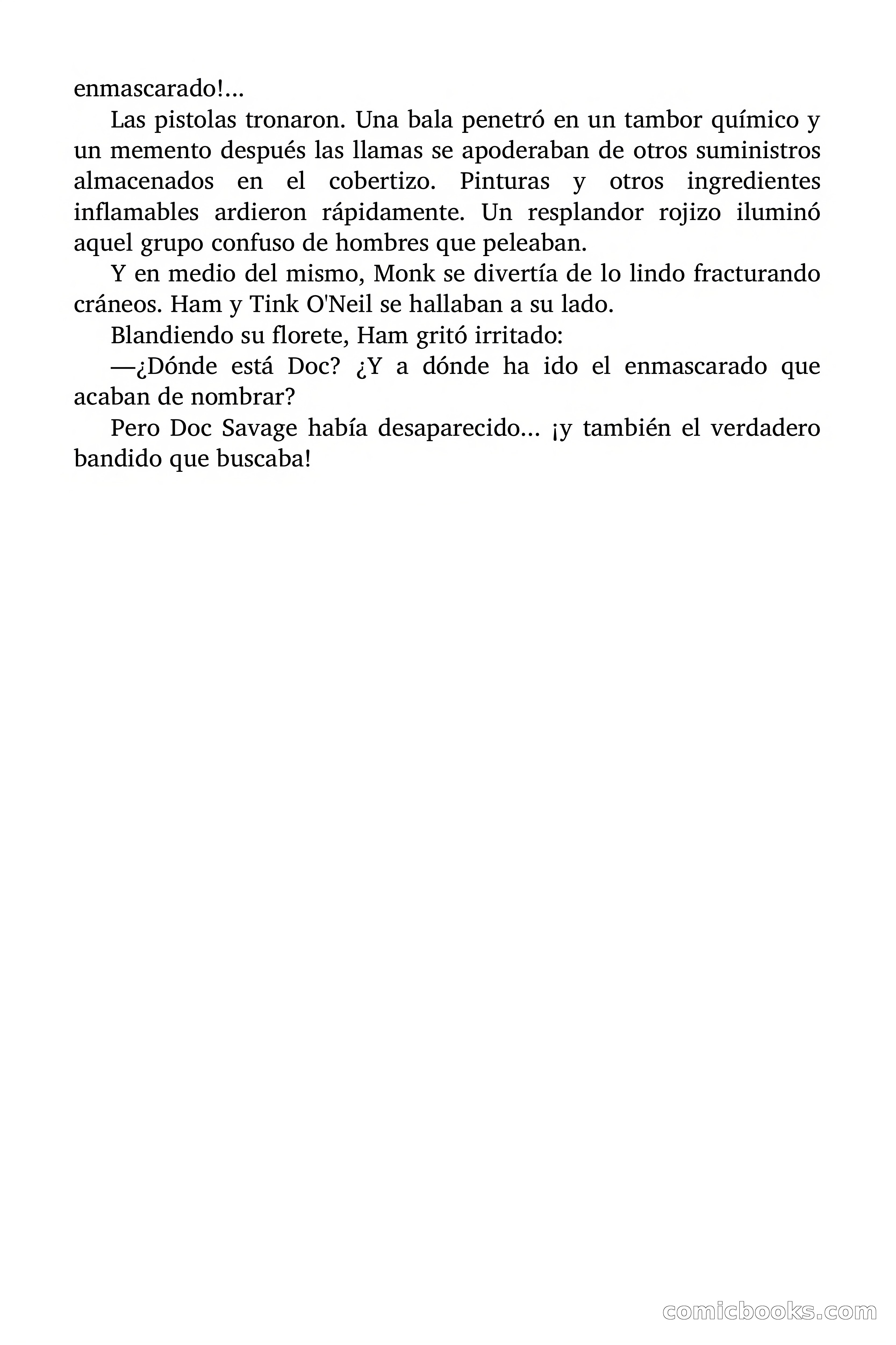 Doc Savage: Los Hombres Moteados — page 113 of 122