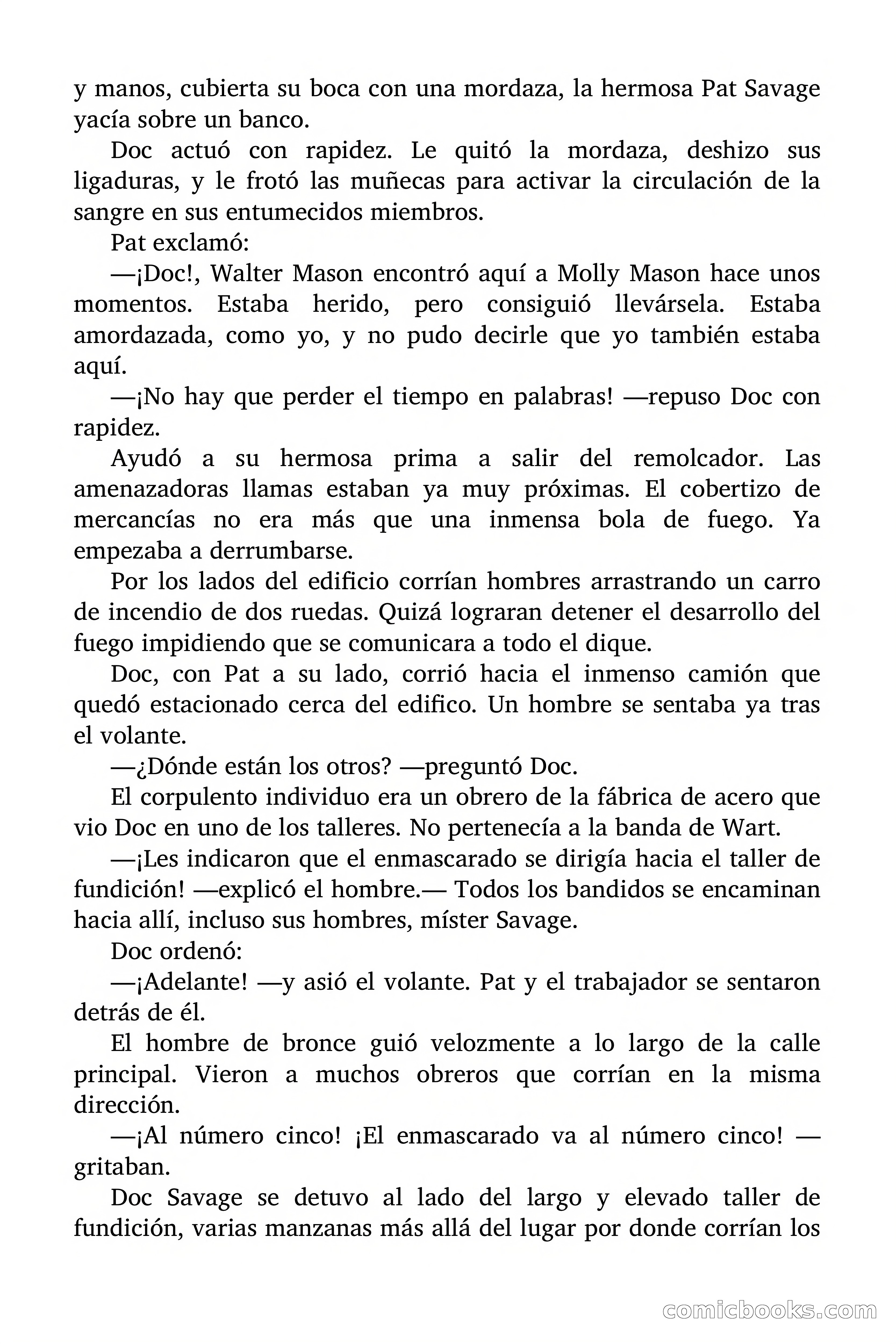 Doc Savage: Los Hombres Moteados — page 115 of 122