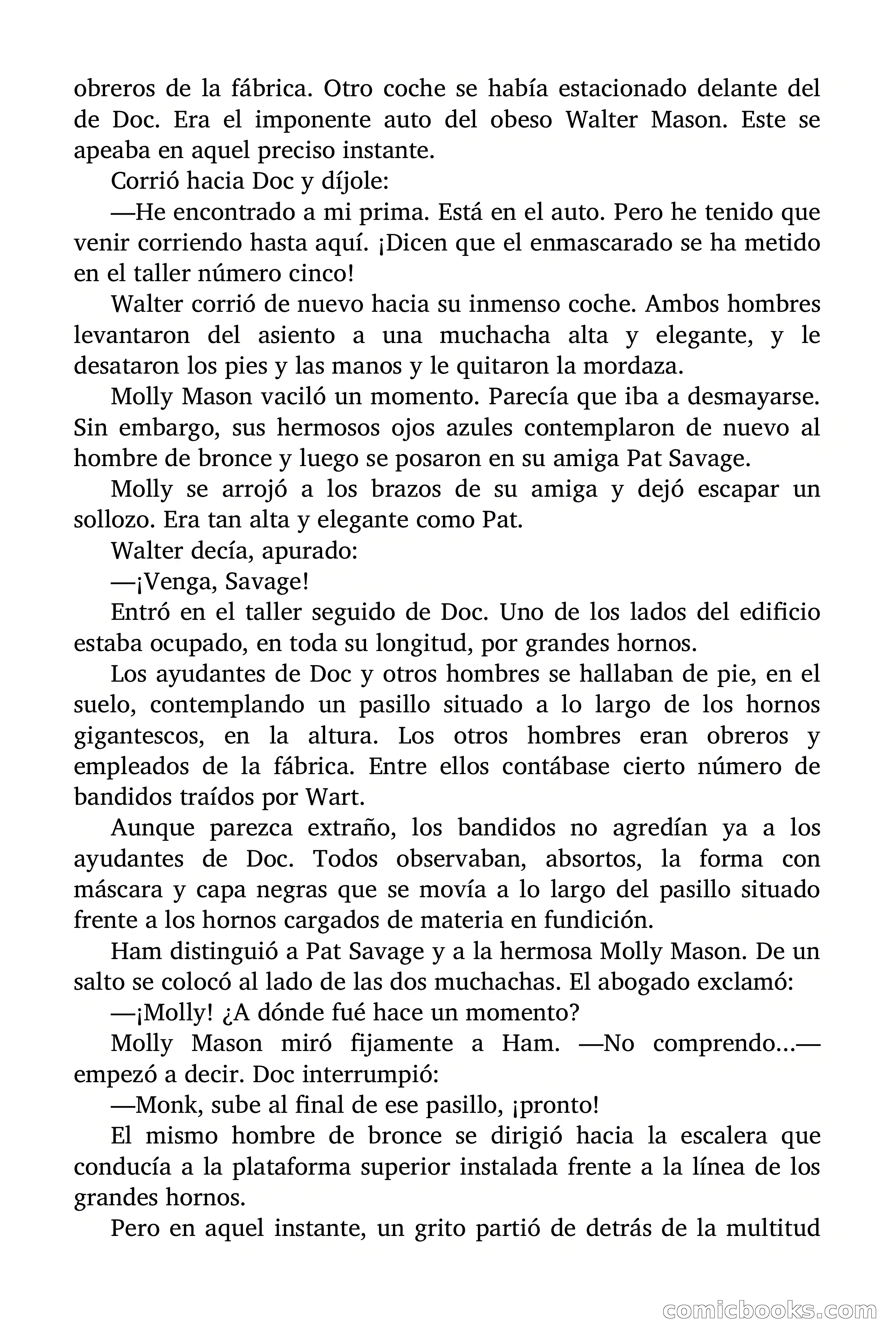 Doc Savage: Los Hombres Moteados — page 116 of 122