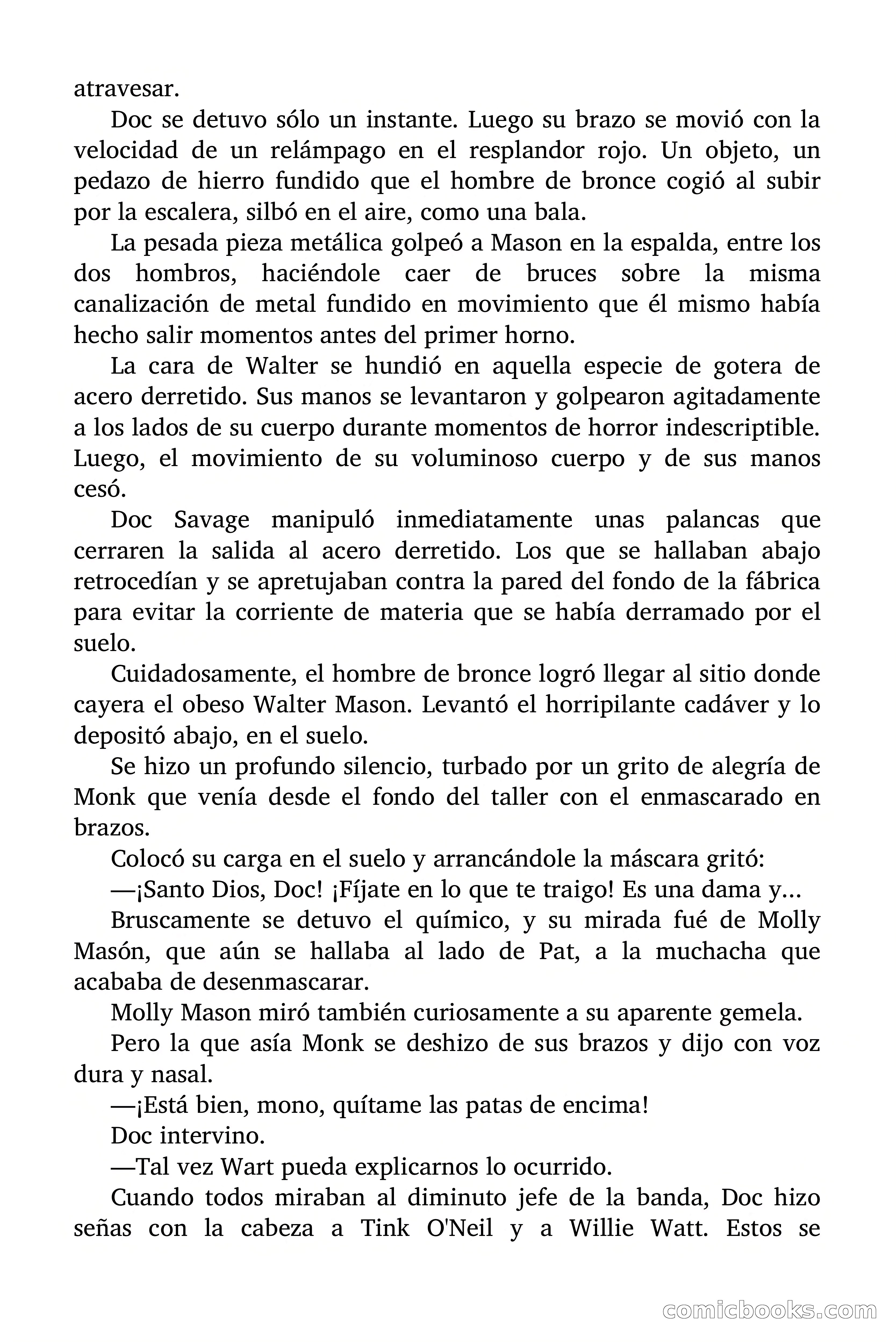 Doc Savage: Los Hombres Moteados — page 118 of 122