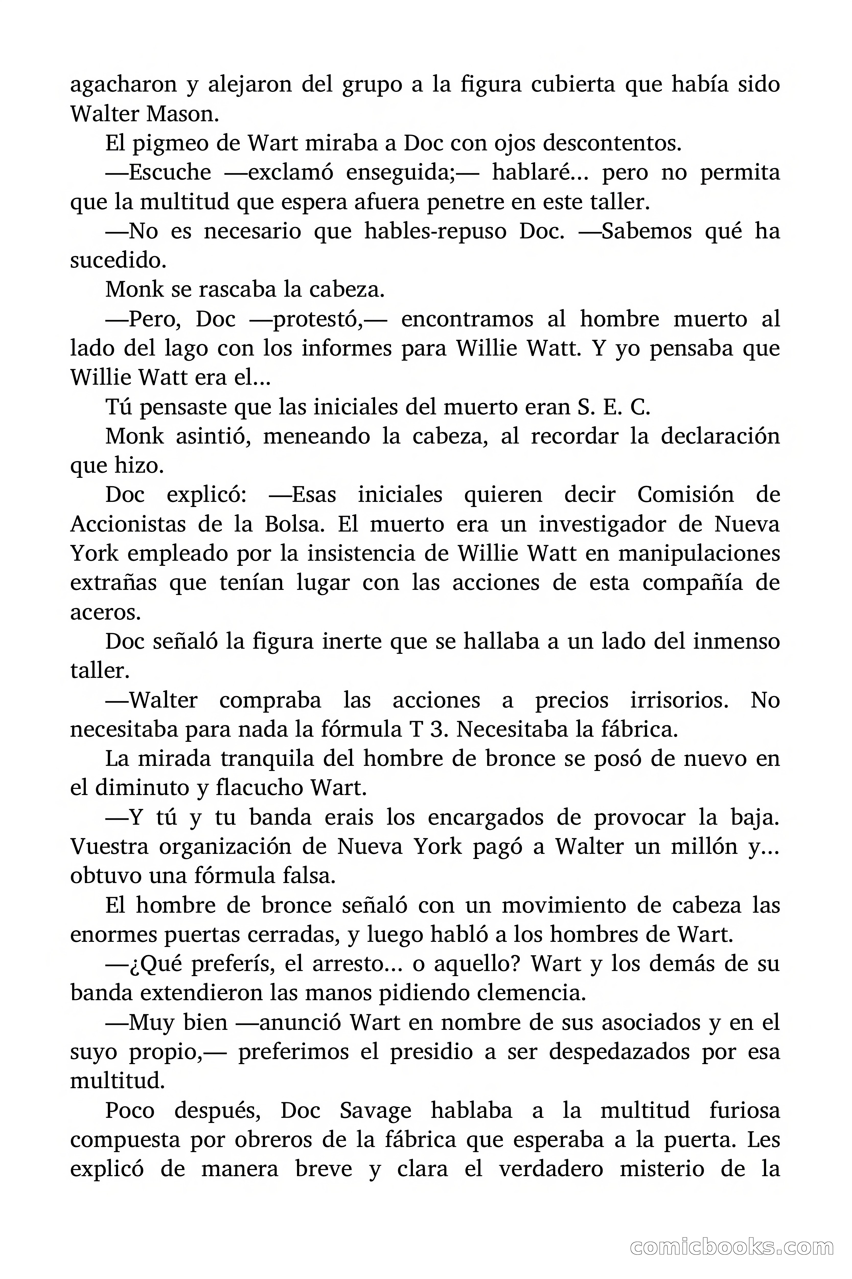 Doc Savage: Los Hombres Moteados — page 119 of 122