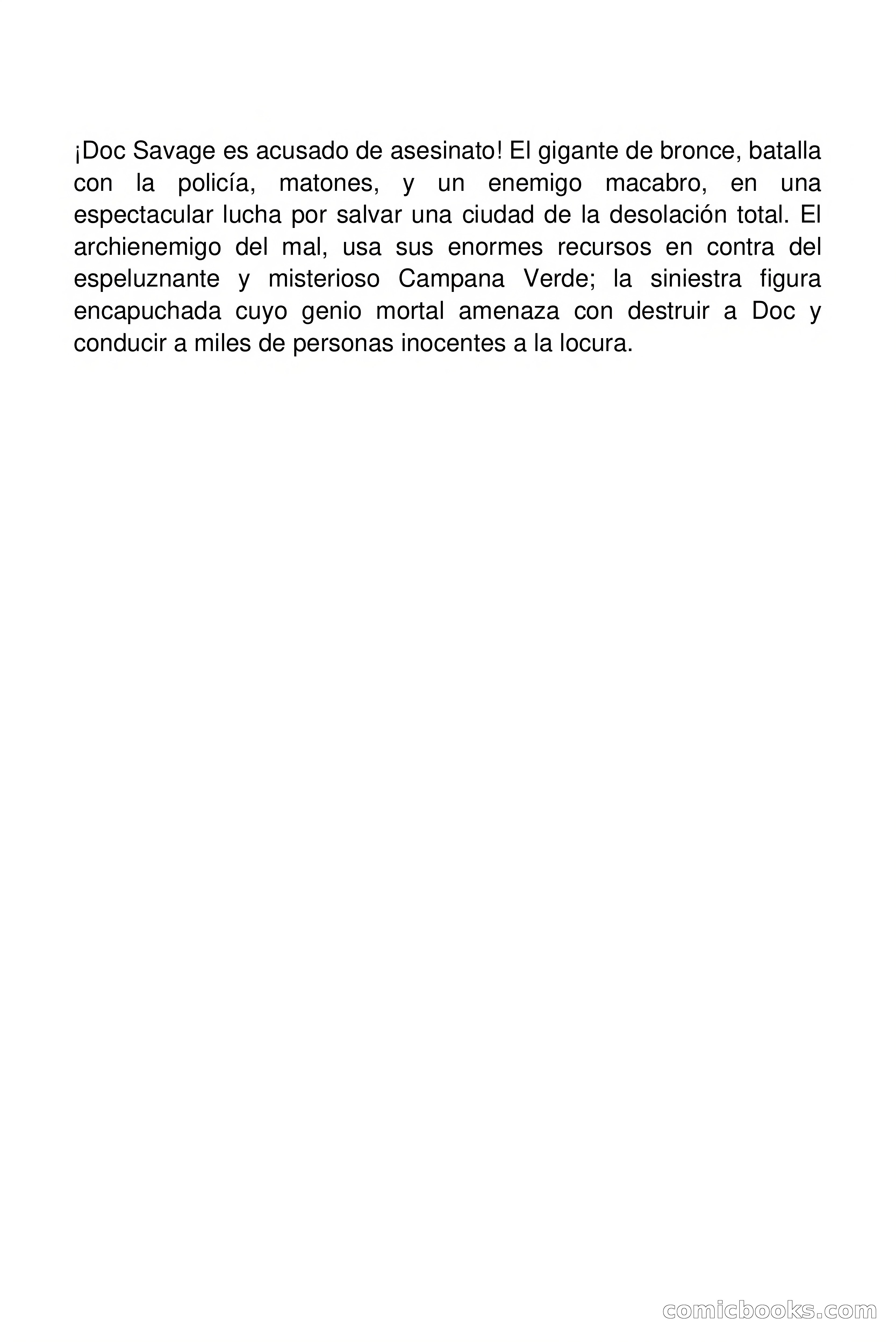 Doc Savage: La Campana Verde — page 2 of 182