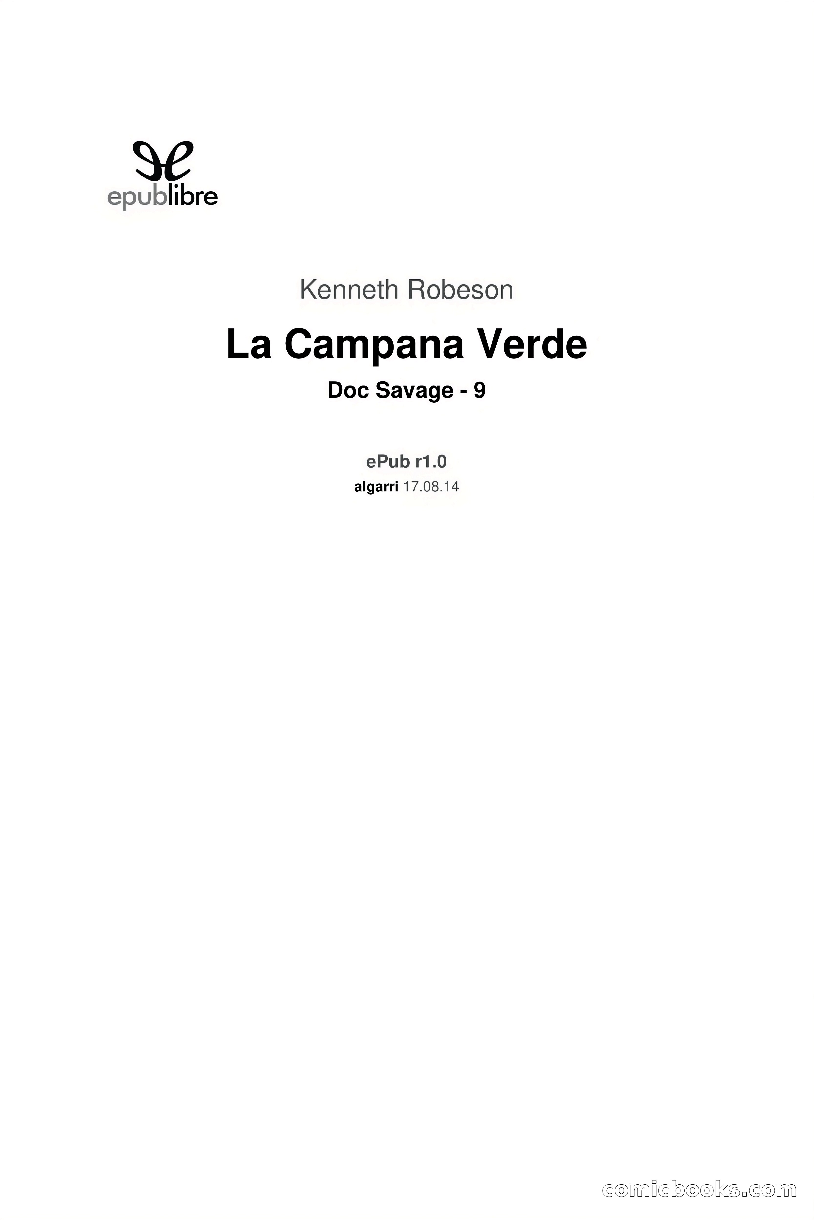 Doc Savage: La Campana Verde — page 3 of 182