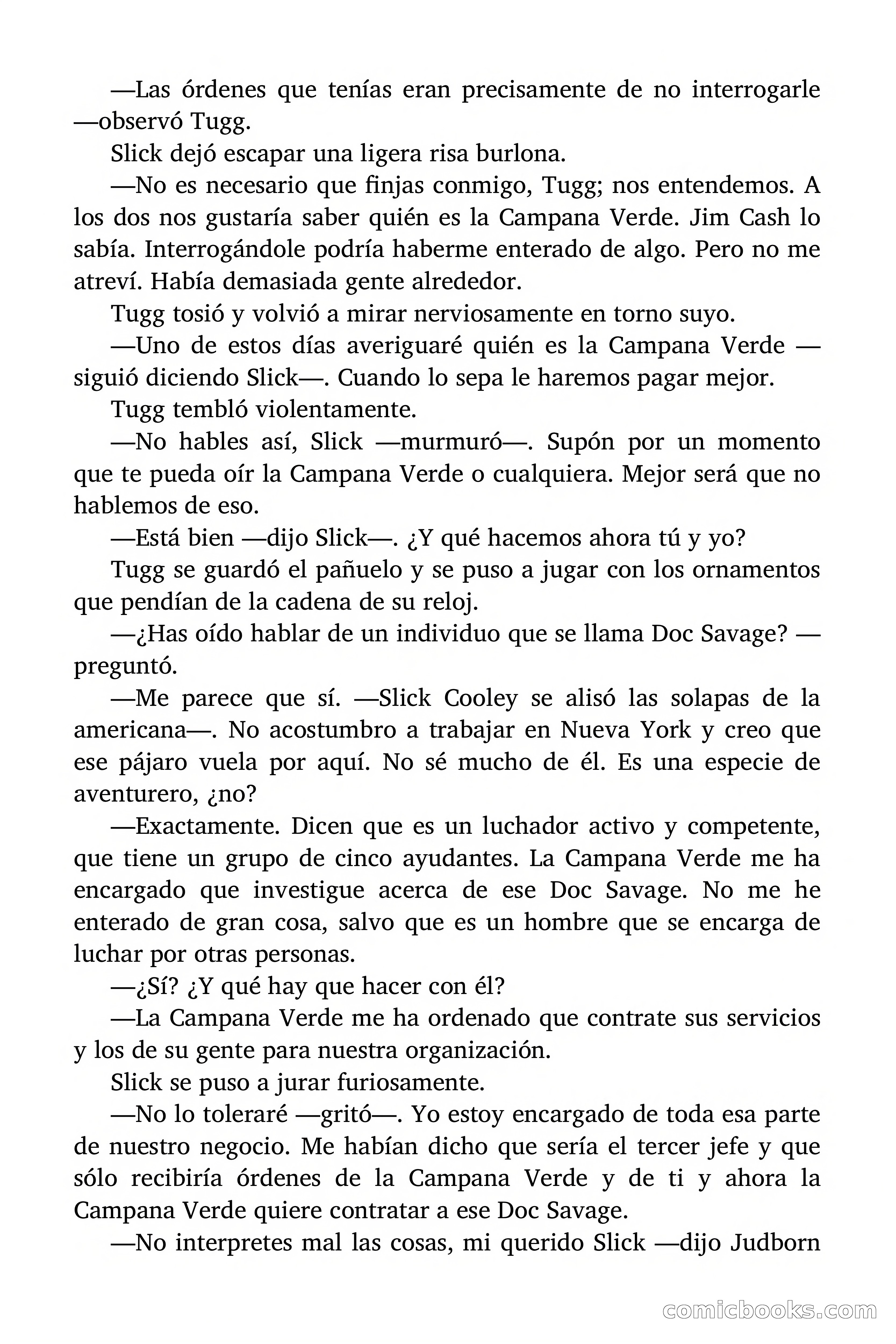 Doc Savage: La Campana Verde — page 18 of 182