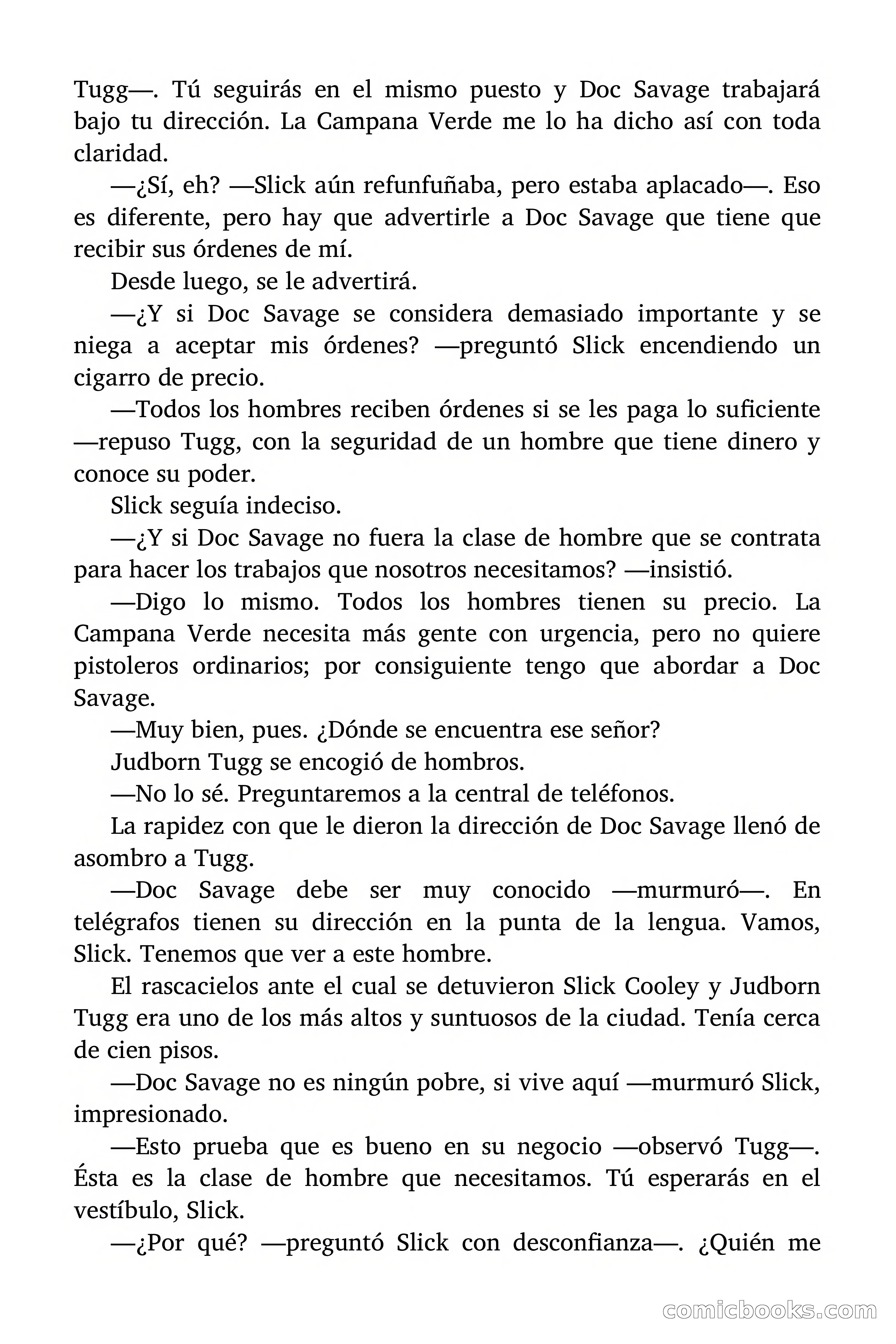 Doc Savage: La Campana Verde — page 19 of 182