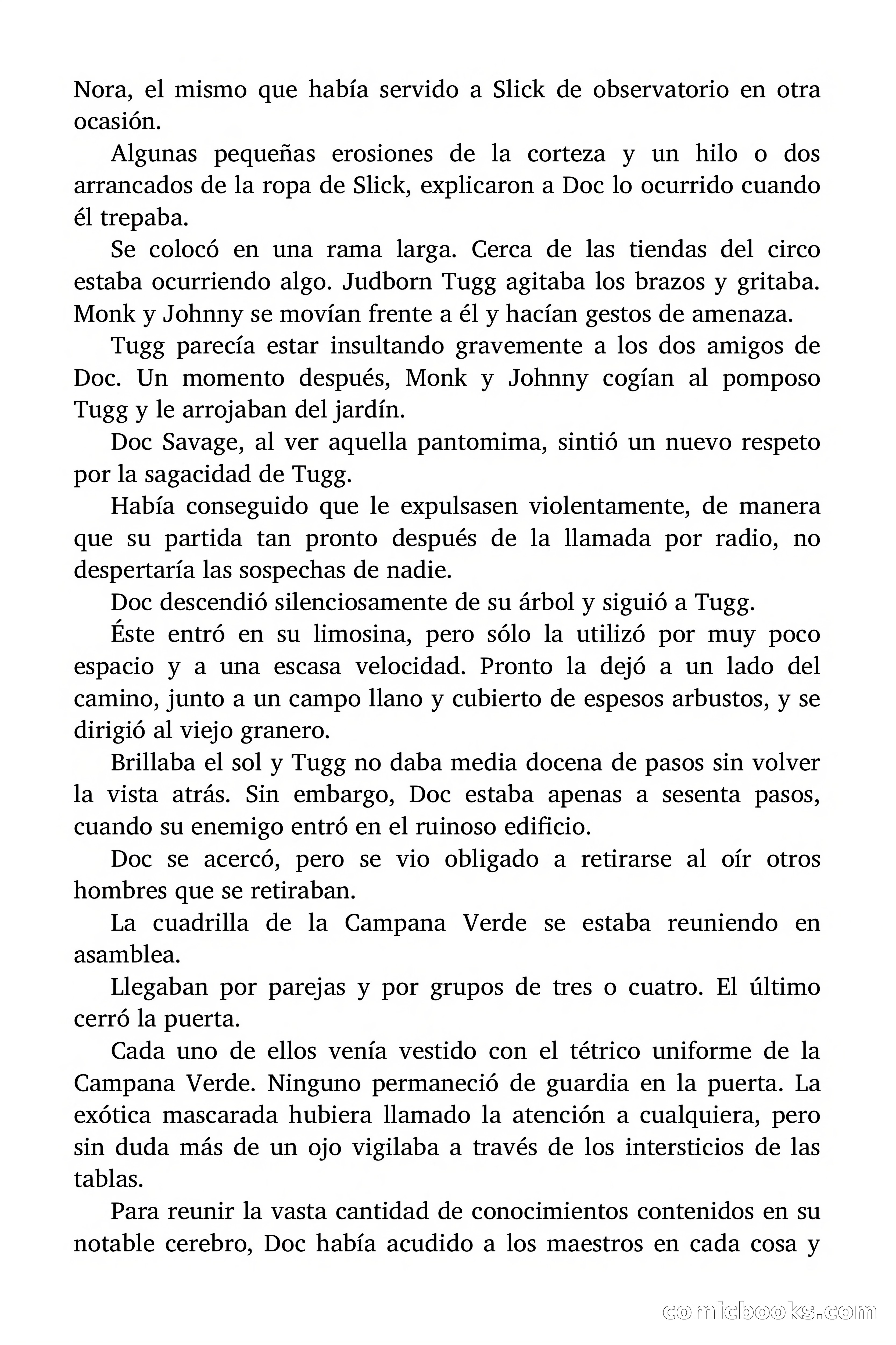 Doc Savage: La Campana Verde — page 124 of 182