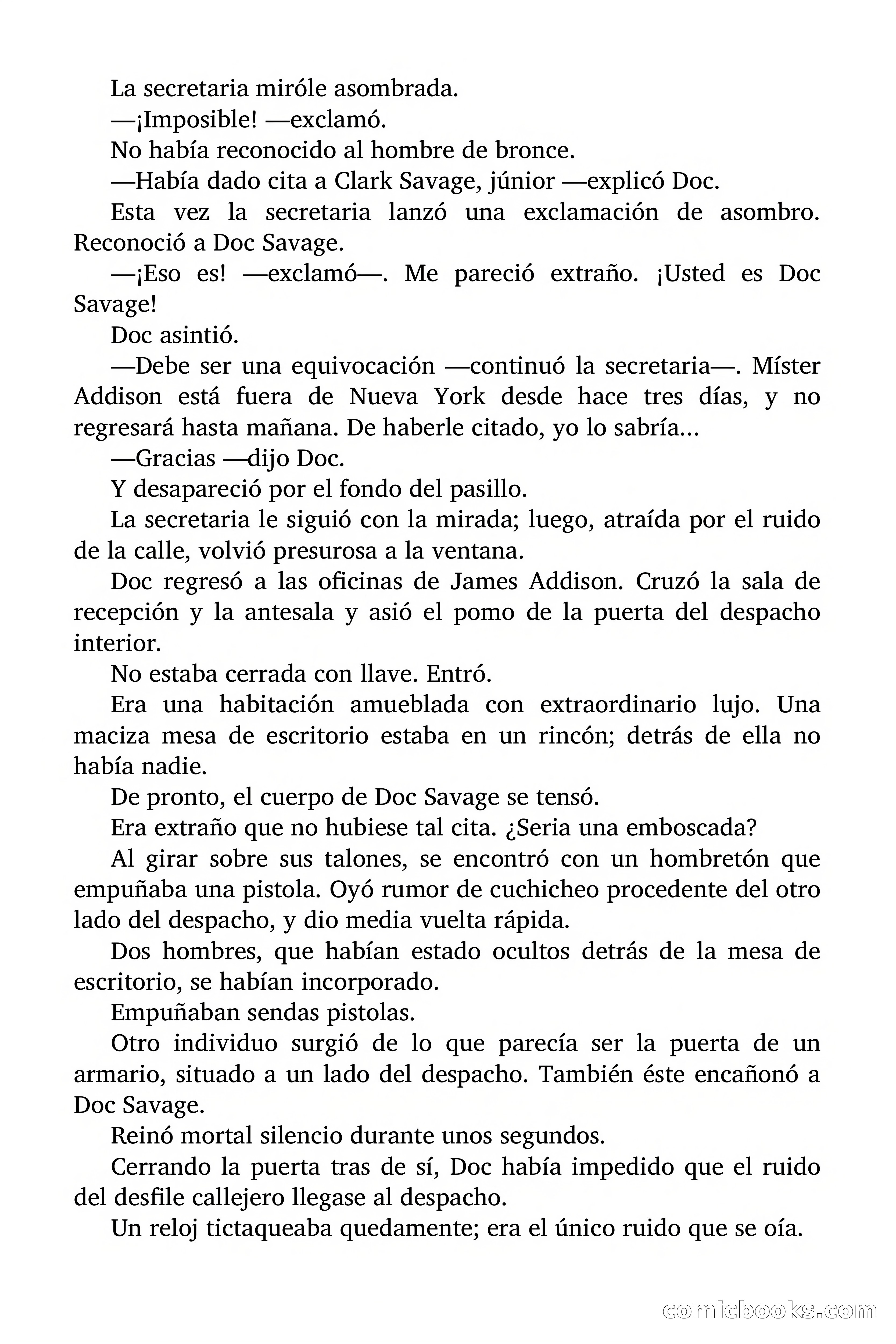 Doc Savage: Herencia diabólica — page 9 of 120