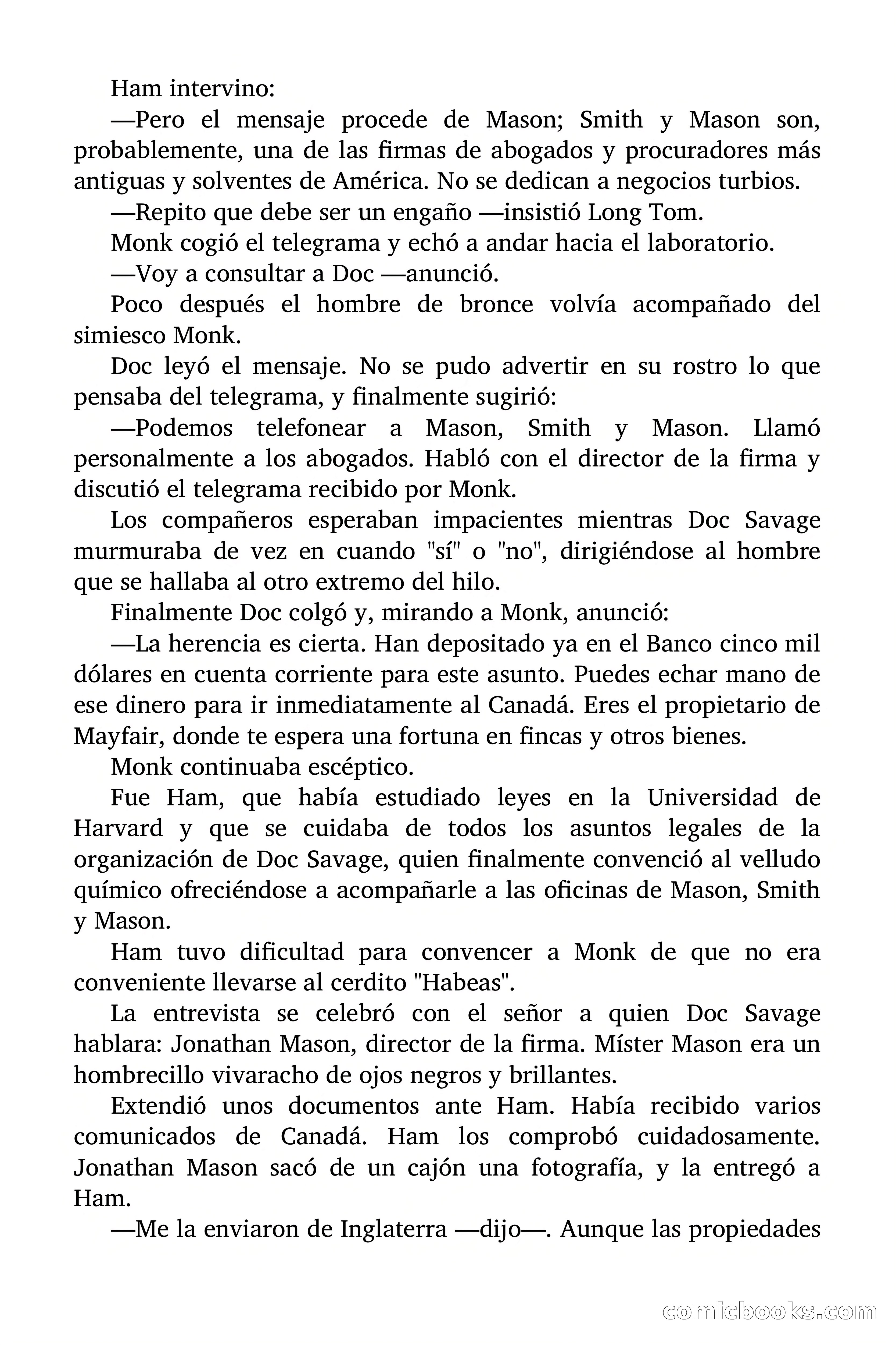 Doc Savage: Herencia diabólica — page 20 of 120