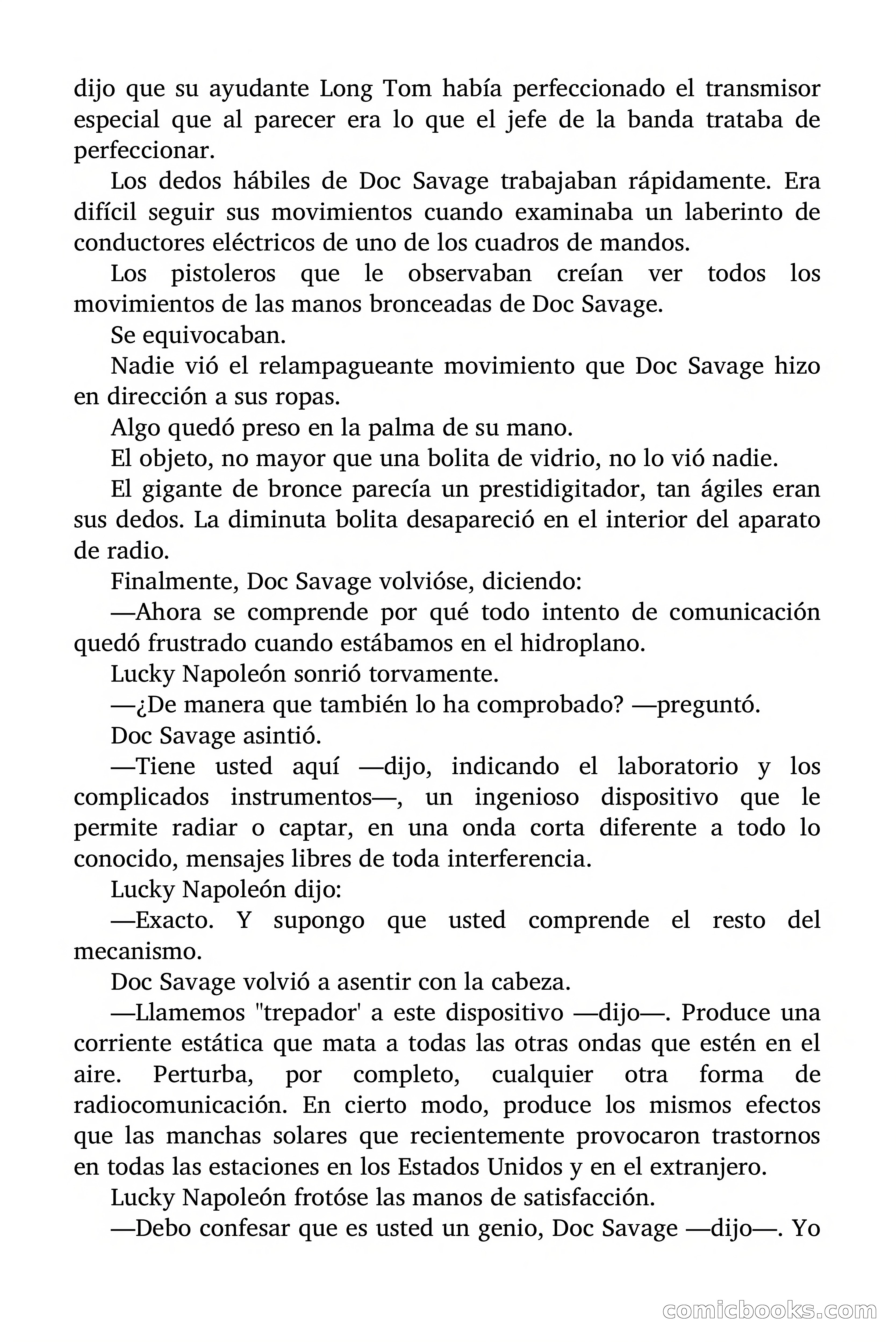 Doc Savage: Herencia diabólica — page 112 of 120